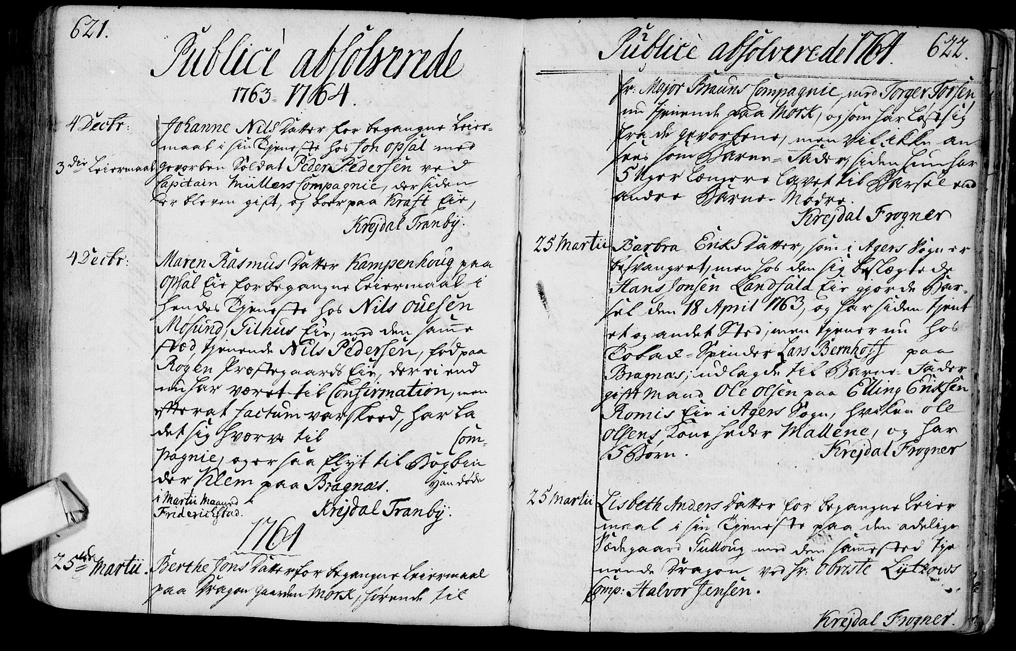 Lier kirkebøker, AV/SAKO-A-230/F/Fa/L0004: Parish register (official) no. I 4, 1749-1764, p. 621-622