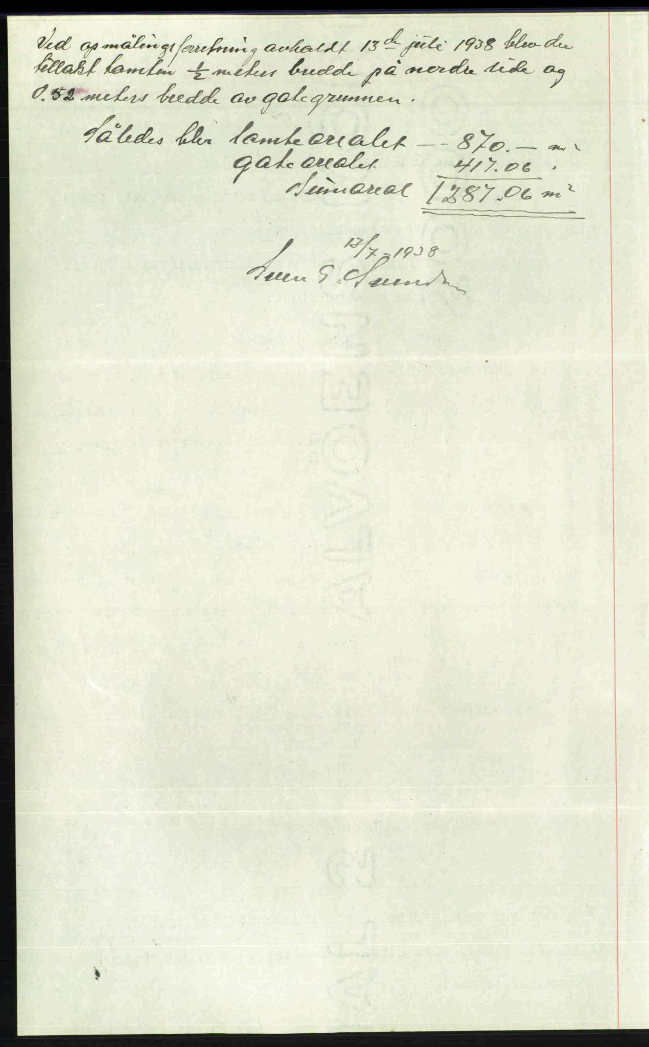 Toten tingrett, SAH/TING-006/H/Hb/Hbc/L0004: Mortgage book no. Hbc-04, 1938-1938, Diary no: : 1602/1938