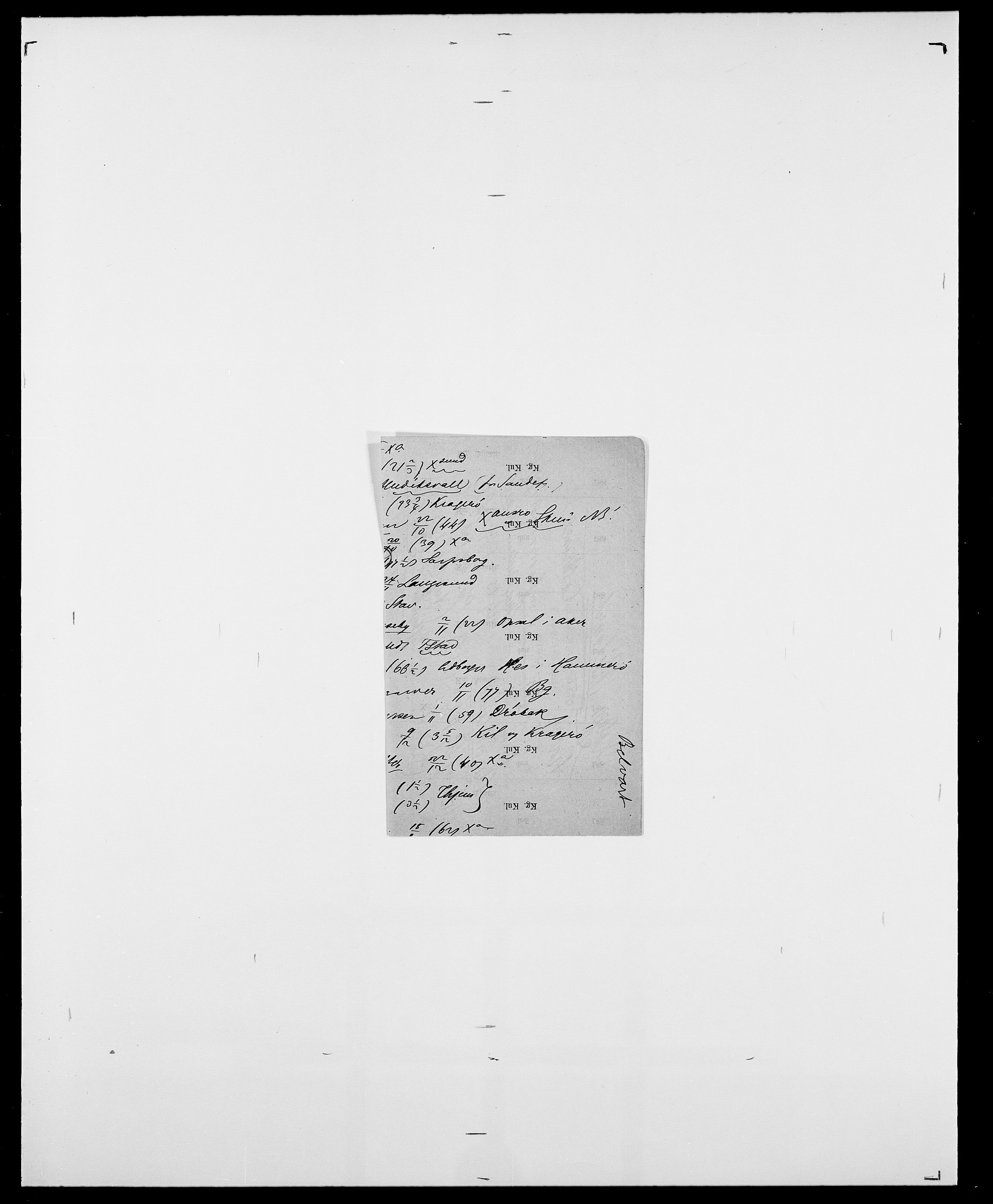 Delgobe, Charles Antoine - samling, SAO/PAO-0038/D/Da/L0003: Barca - Bergen, p. 731