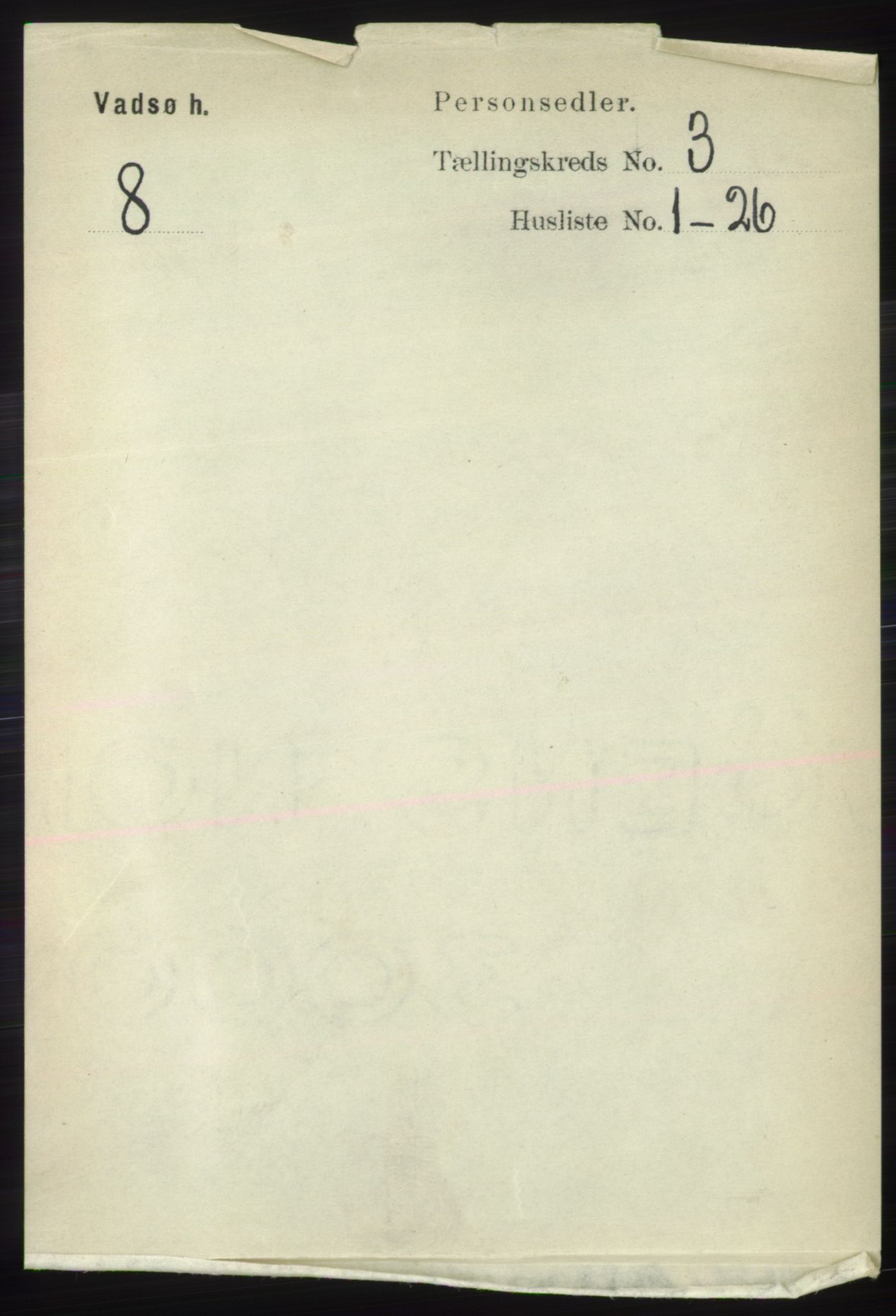 RA, 1891 census for 2029 Vadsø, 1891, p. 822