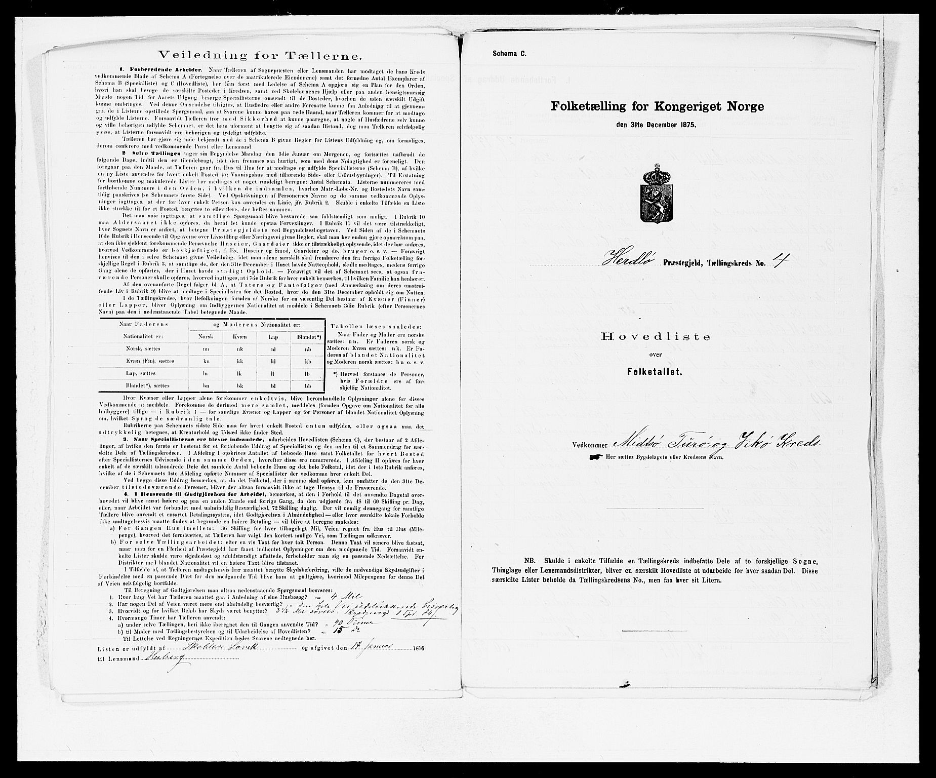 SAB, 1875 census for 1258P Herdla, 1875, p. 8