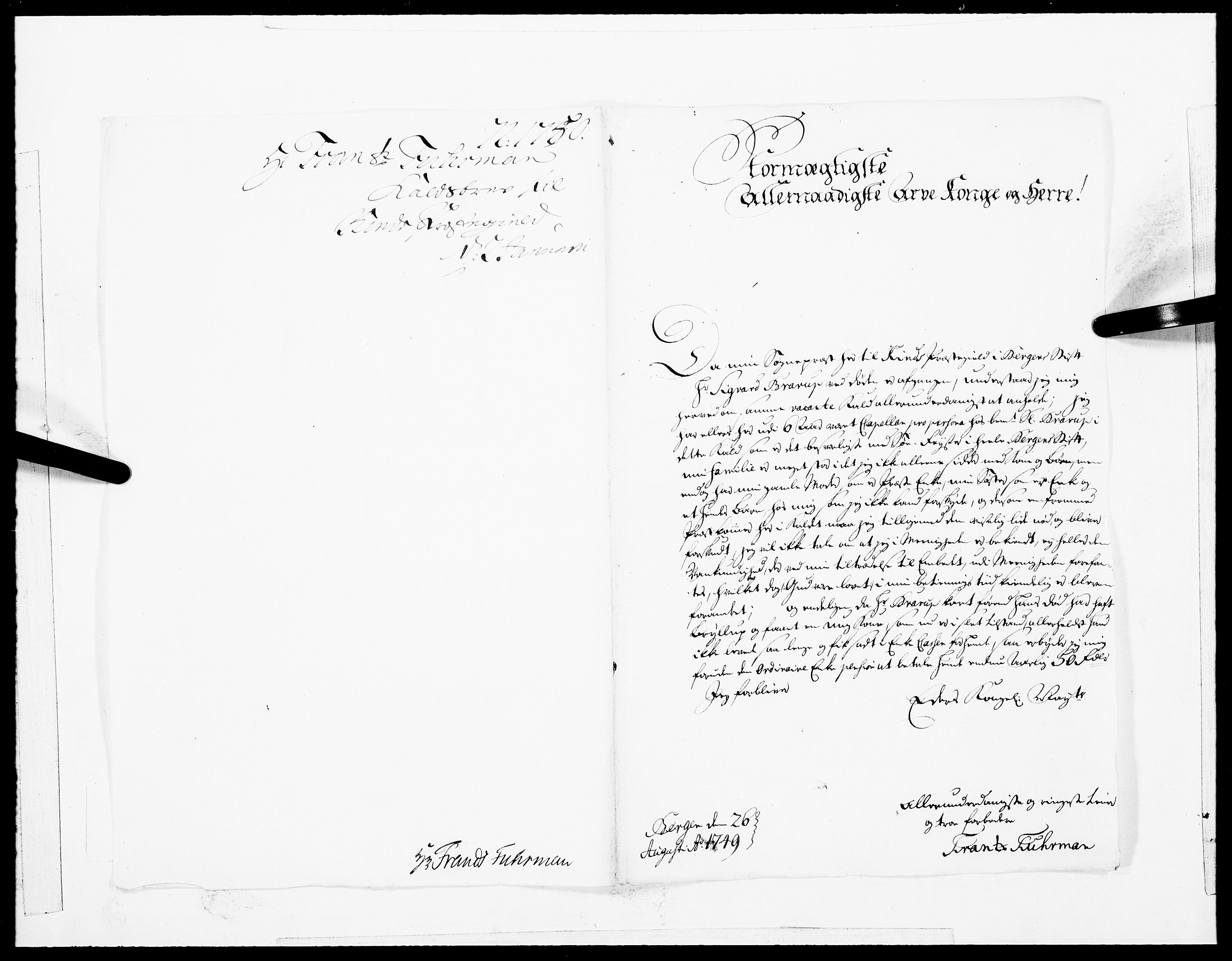 Danske Kanselli 1572-1799, AV/RA-EA-3023/F/Fc/Fcc/Fcca/L0154: Norske innlegg 1572-1799, 1750, p. 4
