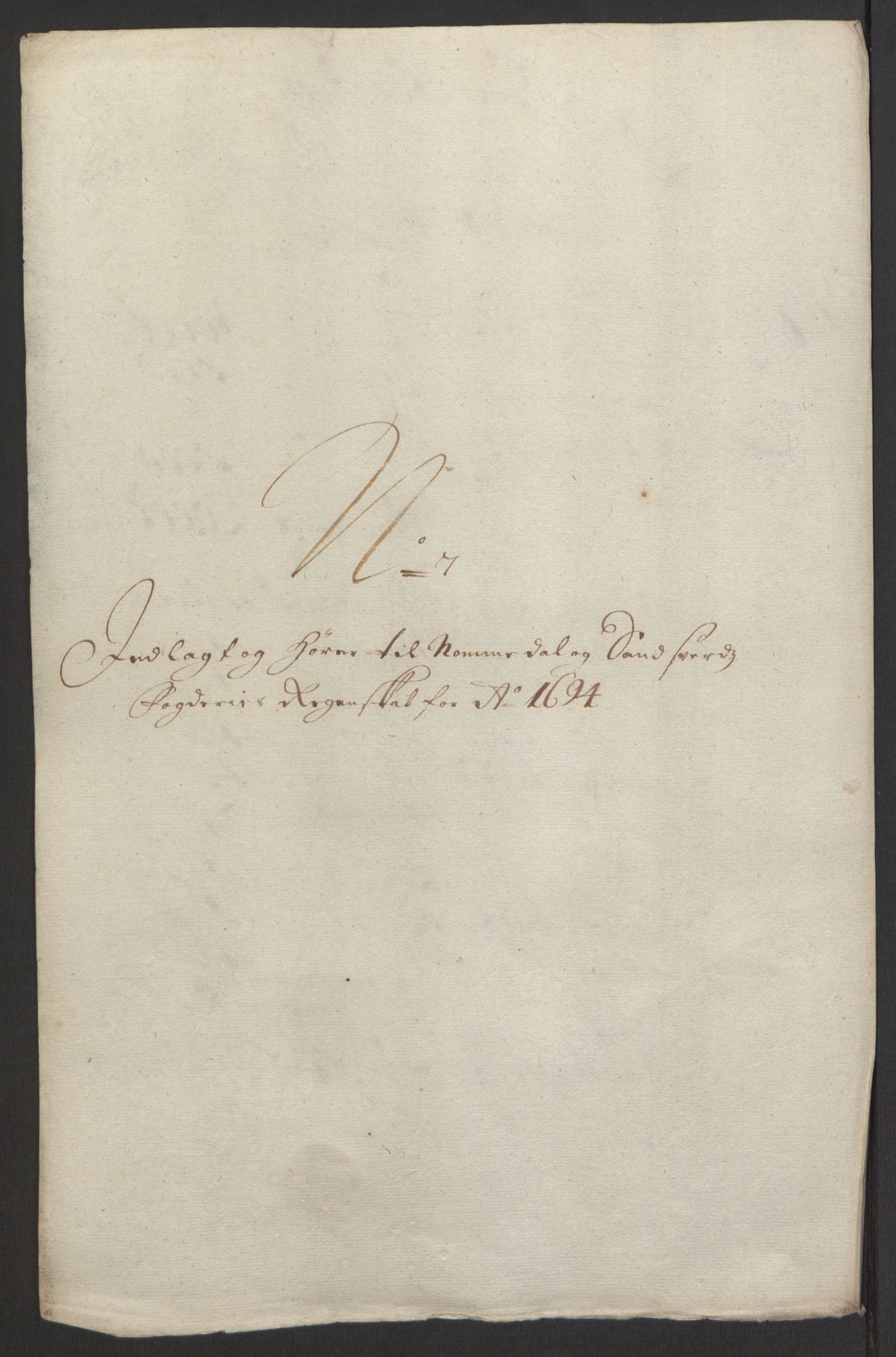 Rentekammeret inntil 1814, Reviderte regnskaper, Fogderegnskap, RA/EA-4092/R24/L1575: Fogderegnskap Numedal og Sandsvær, 1692-1695, p. 251
