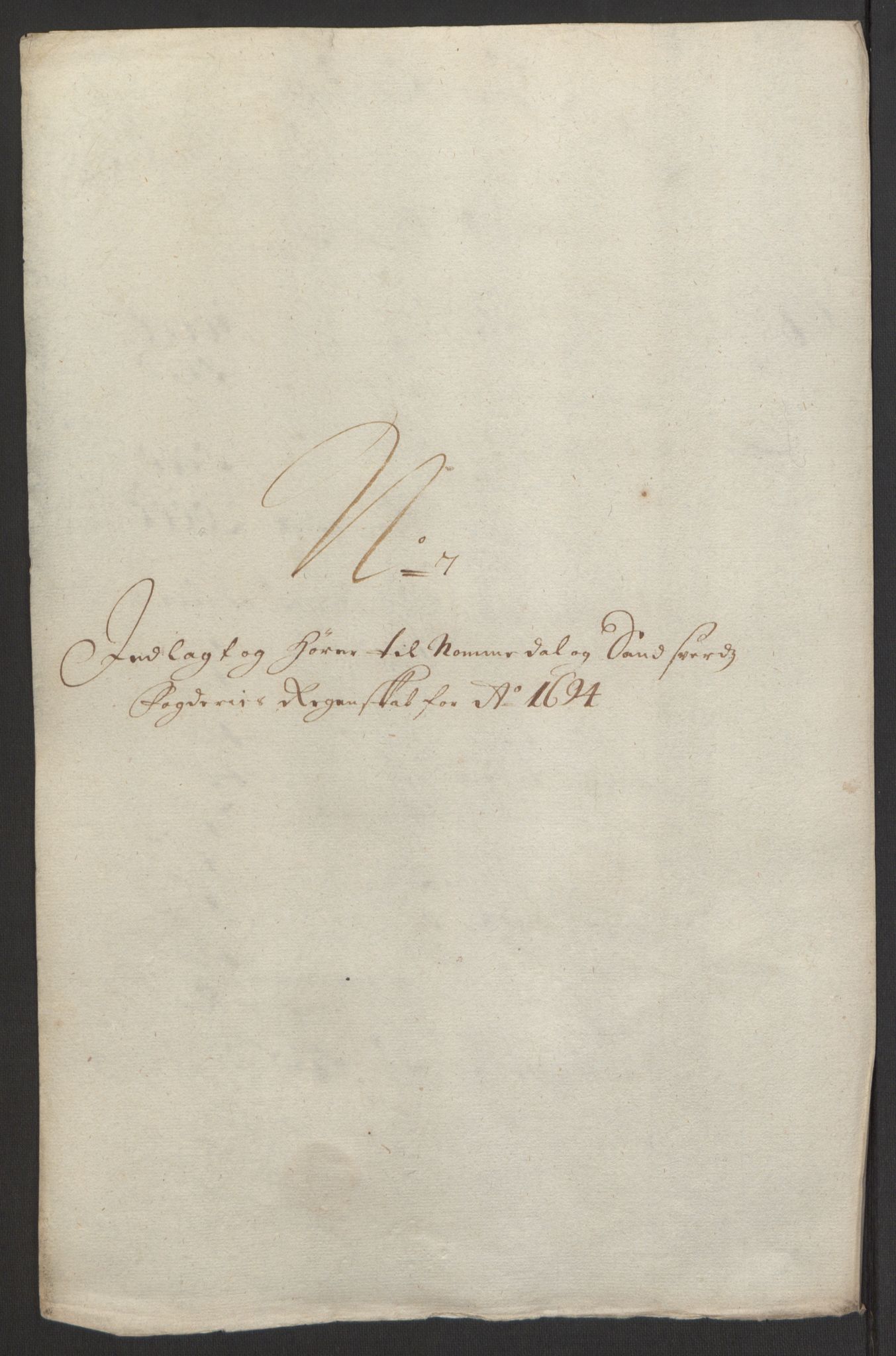 Rentekammeret inntil 1814, Reviderte regnskaper, Fogderegnskap, AV/RA-EA-4092/R24/L1575: Fogderegnskap Numedal og Sandsvær, 1692-1695, p. 251