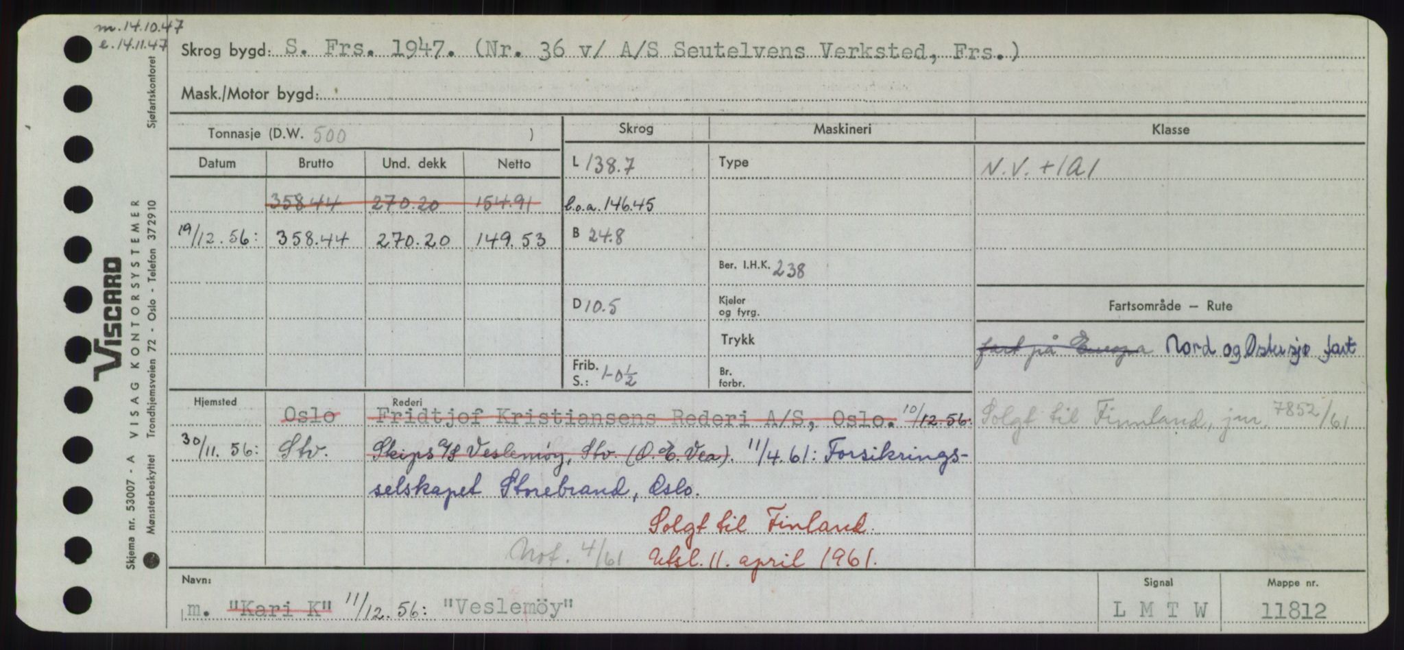 Sjøfartsdirektoratet med forløpere, Skipsmålingen, RA/S-1627/H/Hd/L0040: Fartøy, U-Ve, p. 631