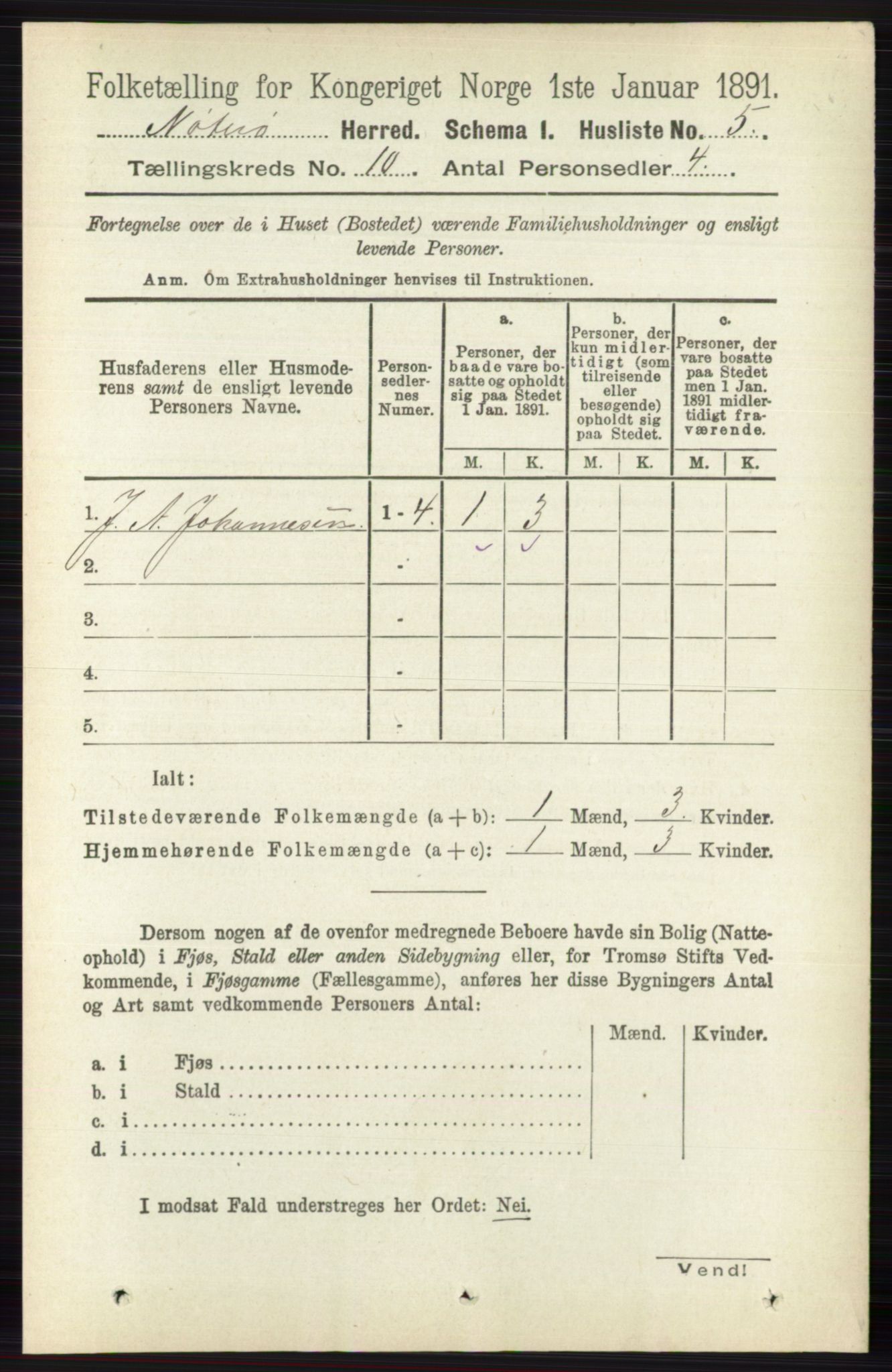 RA, 1891 census for 0722 Nøtterøy, 1891, p. 5114