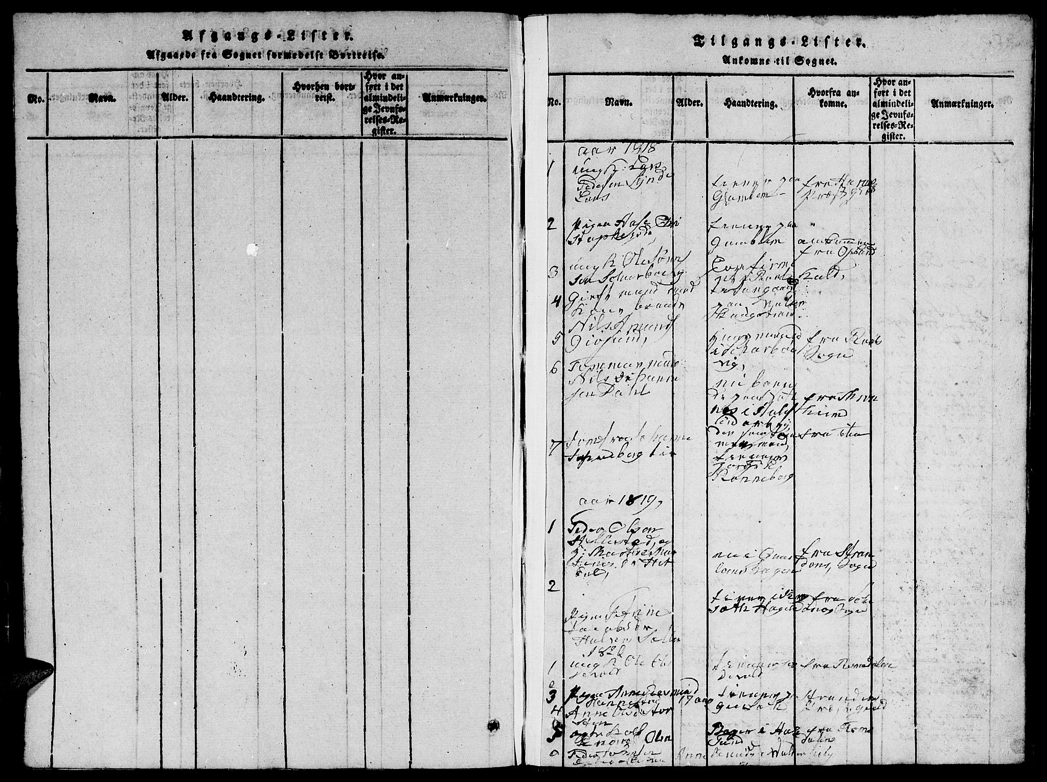 Ministerialprotokoller, klokkerbøker og fødselsregistre - Møre og Romsdal, AV/SAT-A-1454/528/L0423: Parish register (copy) no. 528C04, 1816-1827