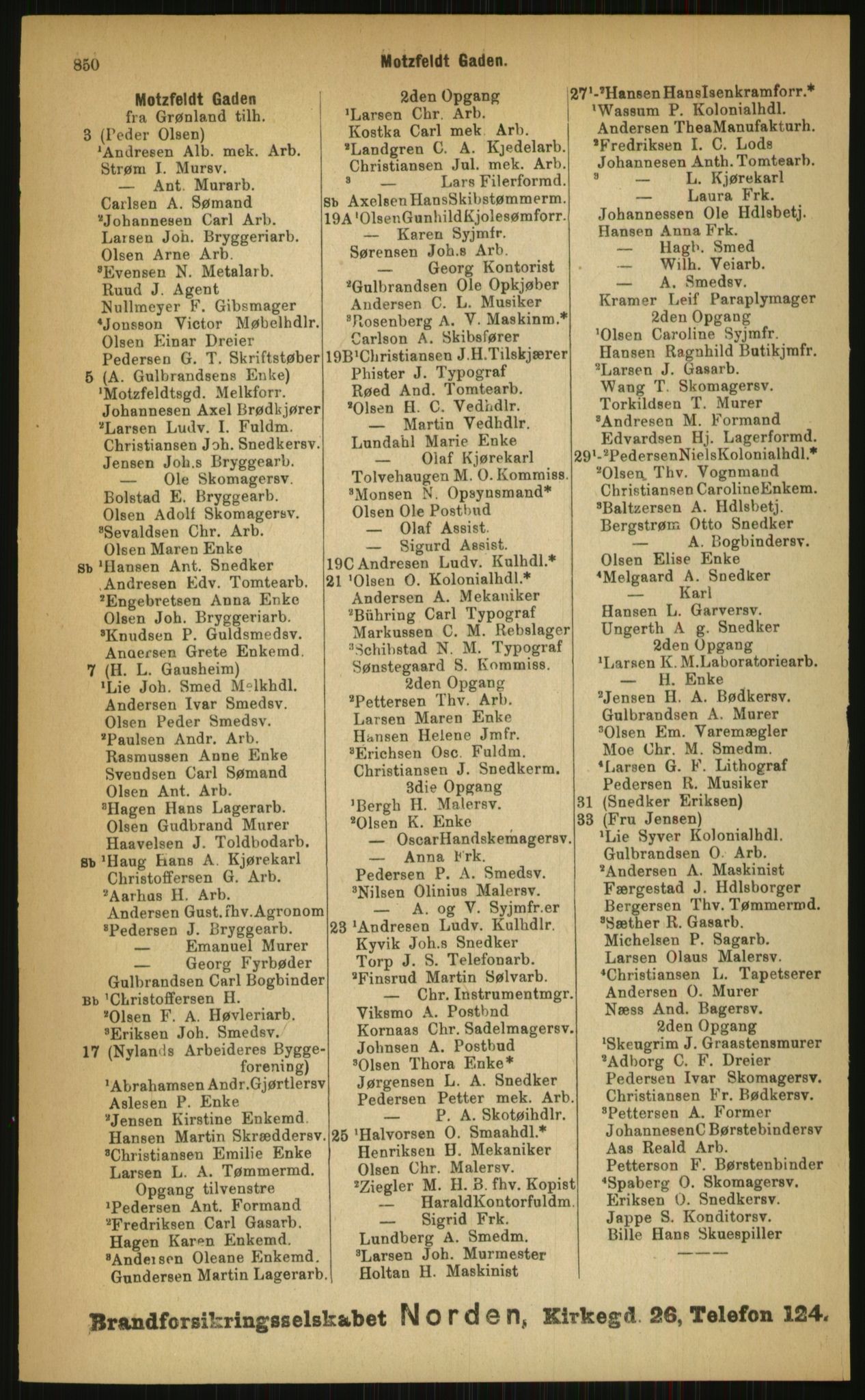 Kristiania/Oslo adressebok, PUBL/-, 1899, p. 850