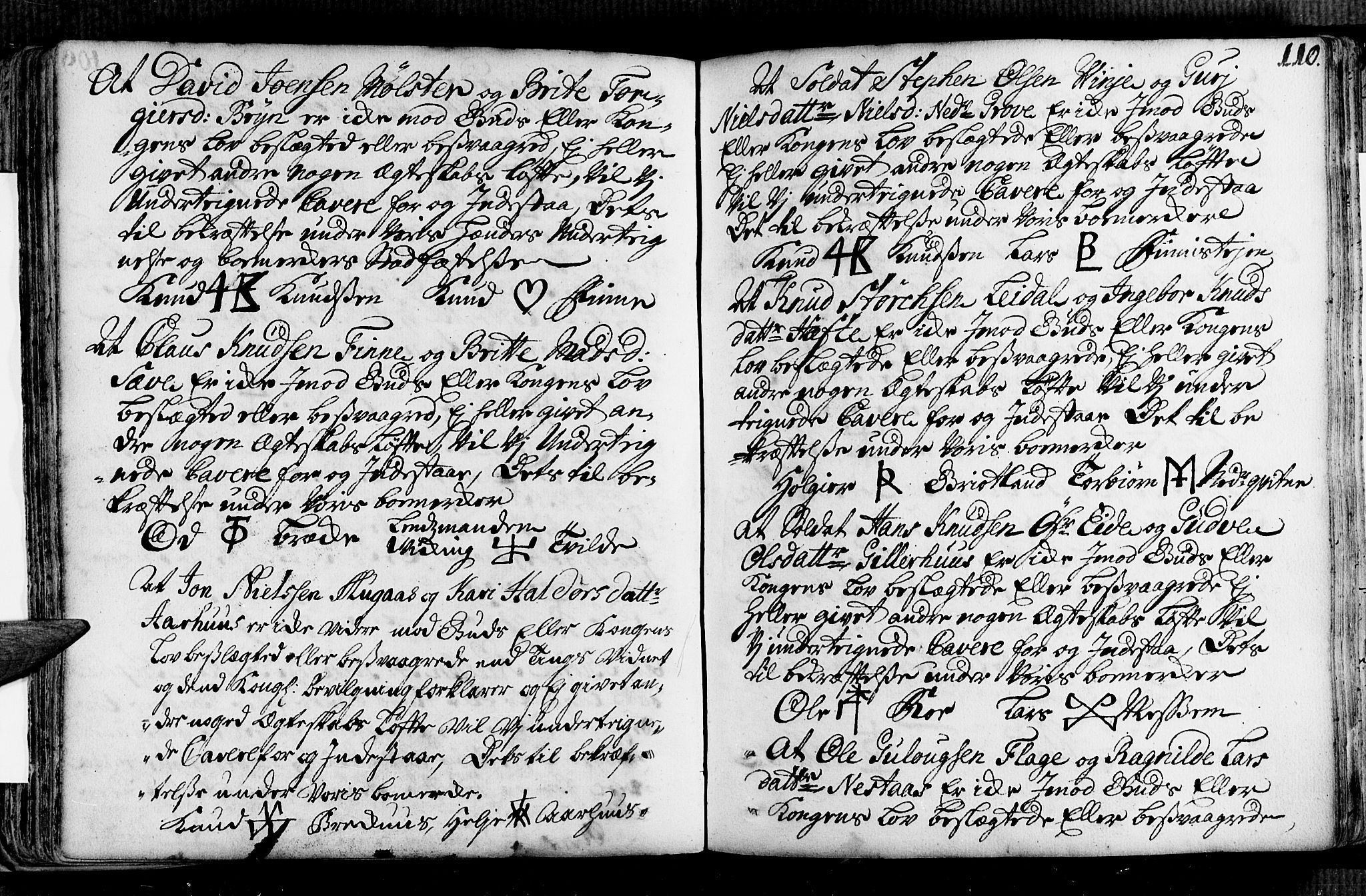 Voss sokneprestembete, AV/SAB-A-79001/H/Haa: Parish register (official) no. A 2, 1709-1730, p. 110