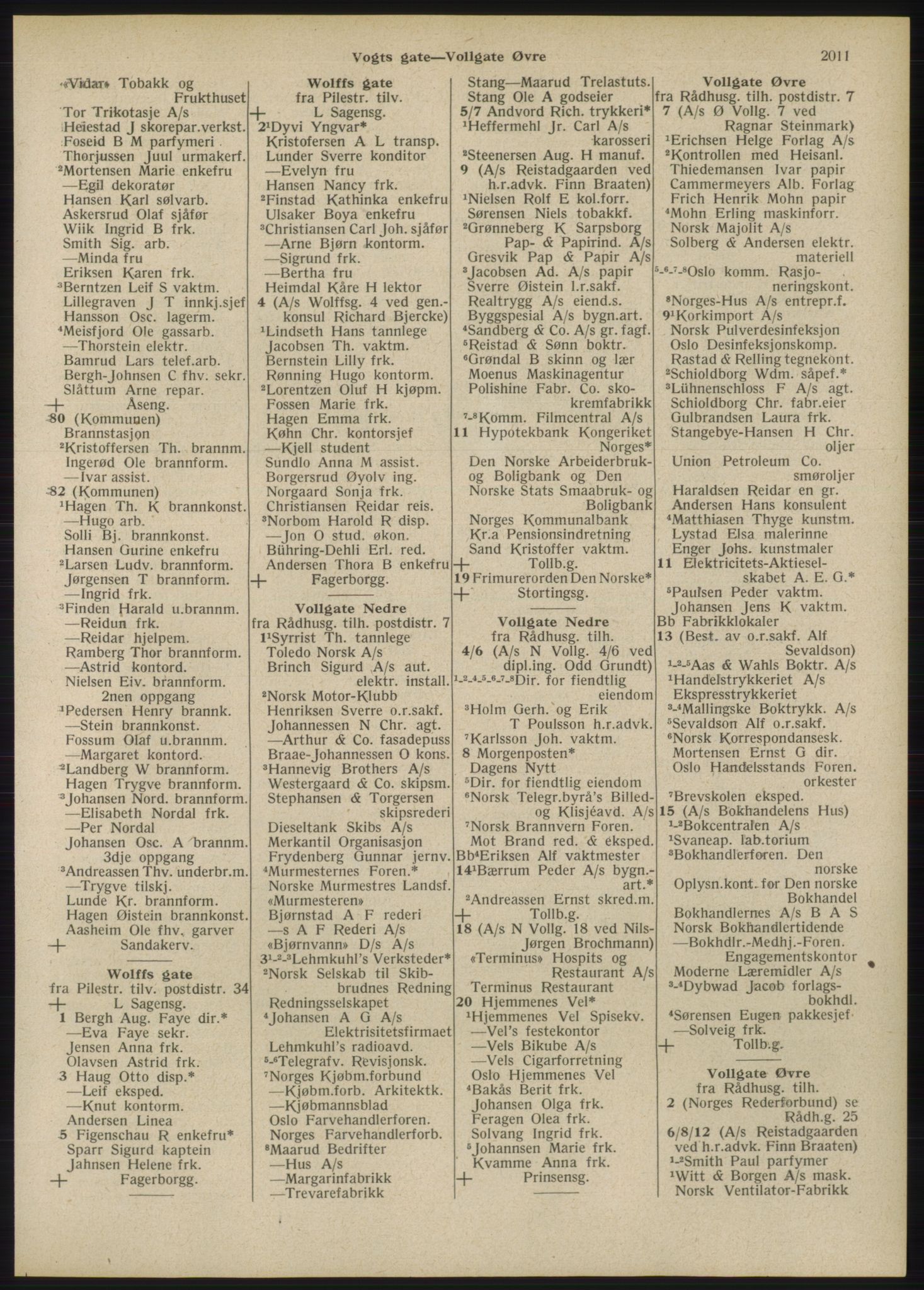 Kristiania/Oslo adressebok, PUBL/-, 1946, p. 2011
