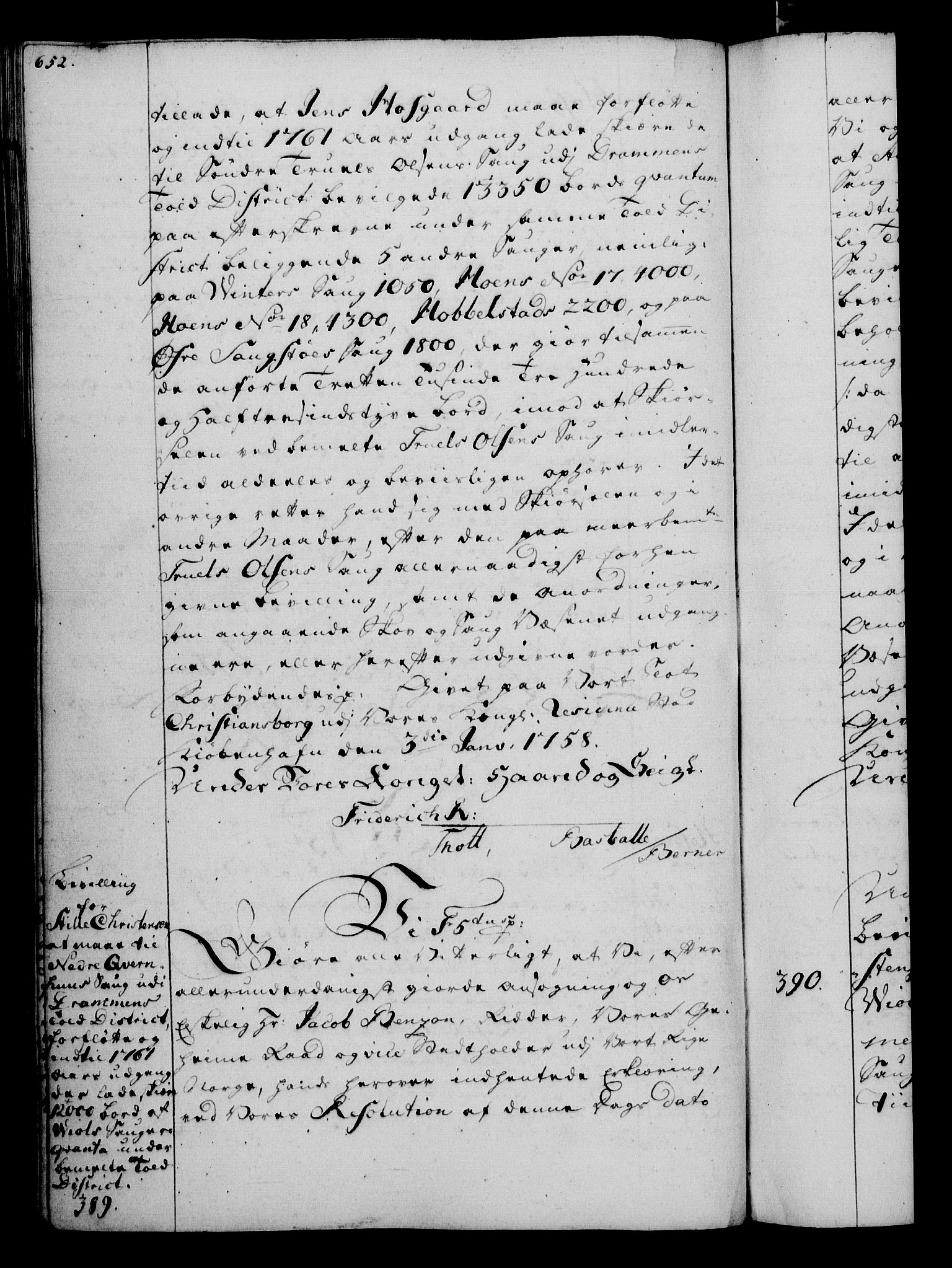 Rentekammeret, Kammerkanselliet, AV/RA-EA-3111/G/Gg/Gga/L0006: Norsk ekspedisjonsprotokoll med register (merket RK 53.6), 1749-1759, p. 652