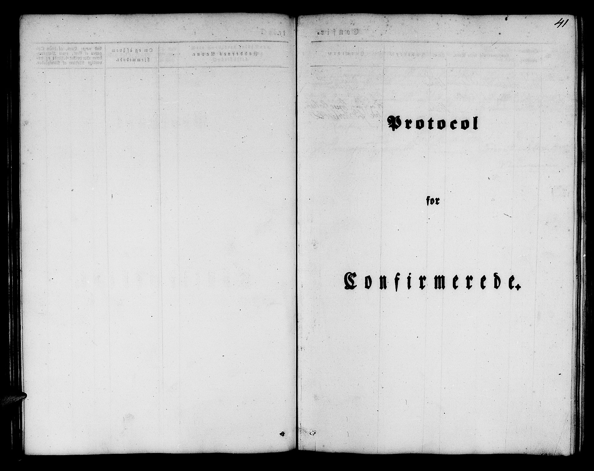 Mariakirken Sokneprestembete, SAB/A-76901/H/Hab/L0002: Parish register (copy) no. A 2, 1846-1862, p. 41