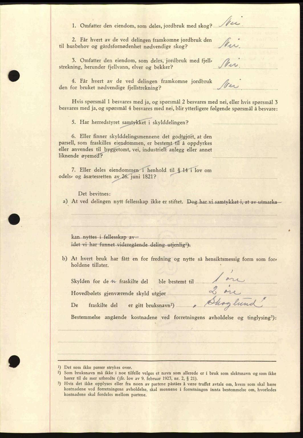 Salten sorenskriveri, SAT/A-4578/1/2/2C: Mortgage book no. A14-15, 1943-1945, Diary no: : 2195/1944