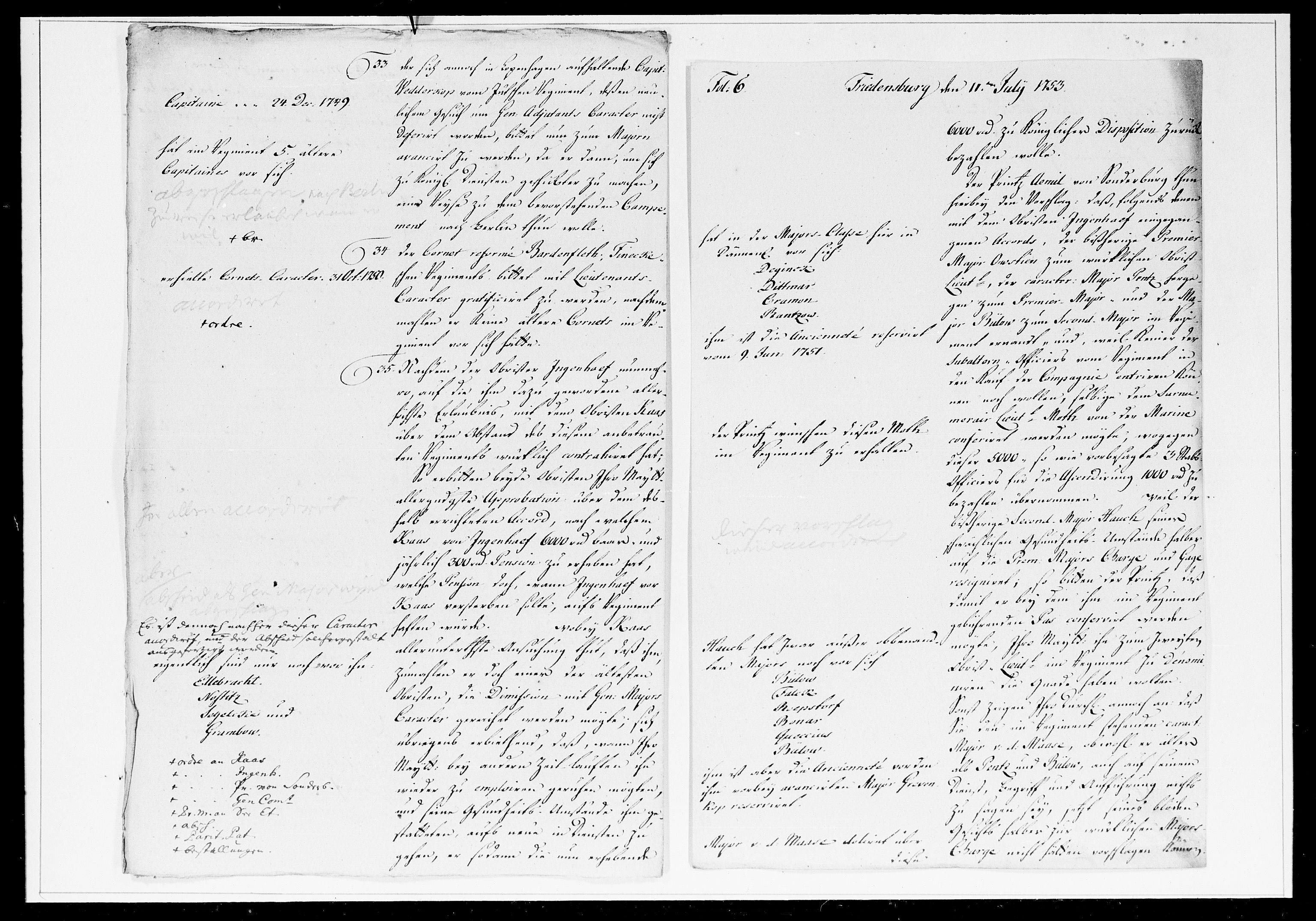 Krigskollegiet, Krigskancelliet, DRA/A-0006/-/1241-1247: Refererede sager, 1753, p. 227