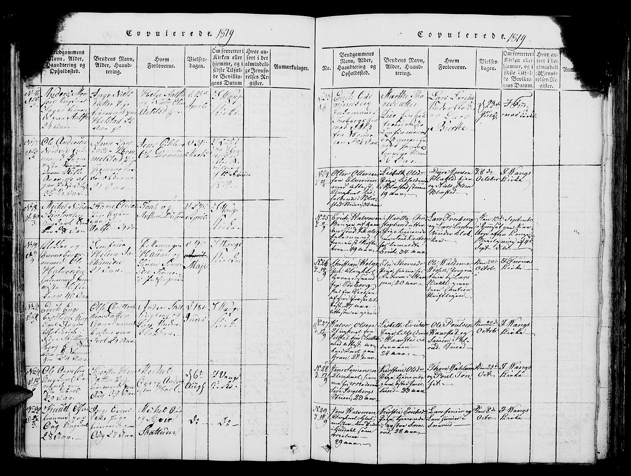 Vang prestekontor, Hedmark, AV/SAH-PREST-008/H/Ha/Hab/L0004: Parish register (copy) no. 4, 1813-1827, p. 431-432