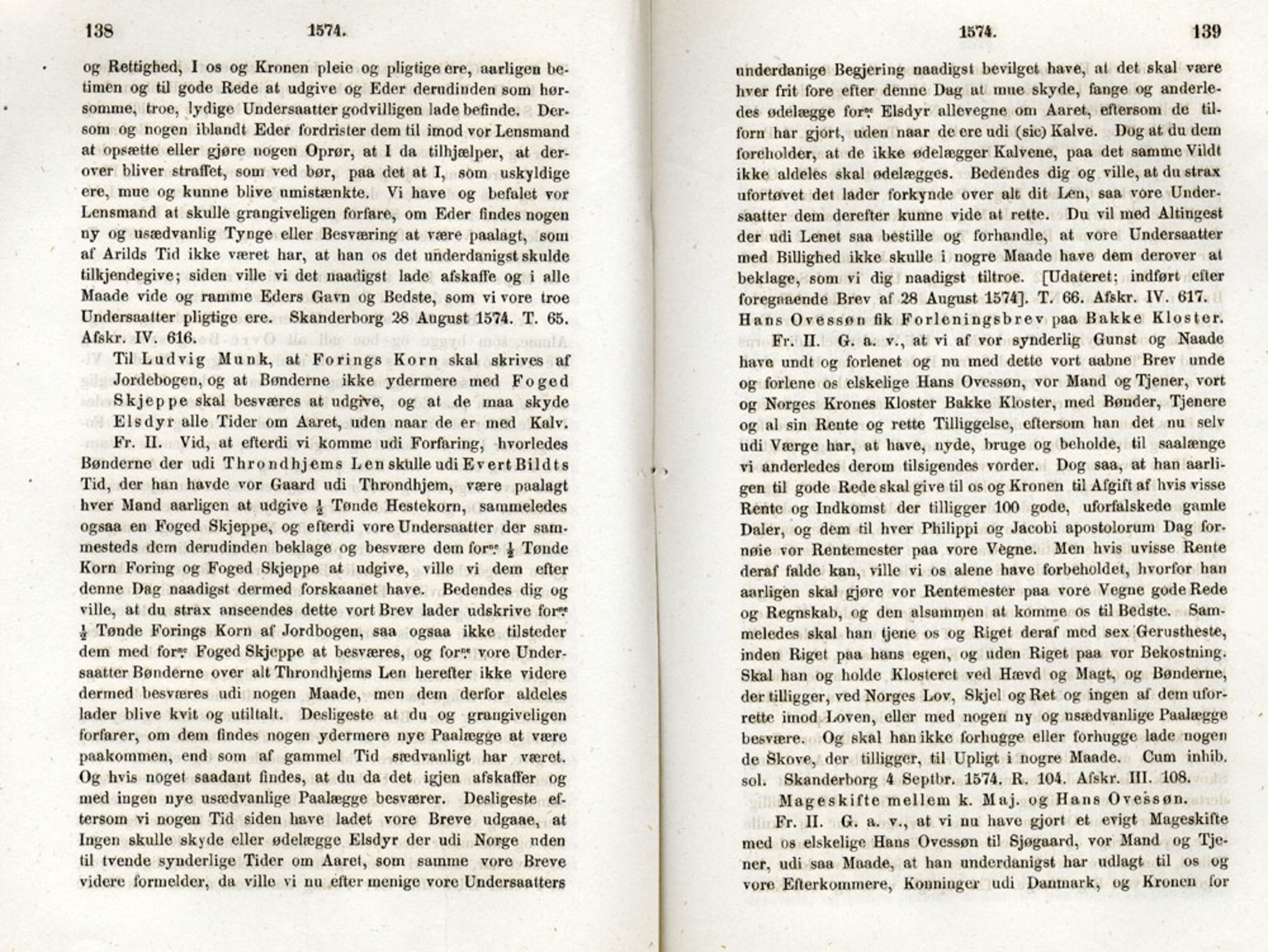 Publikasjoner utgitt av Det Norske Historiske Kildeskriftfond, PUBL/-/-/-: Norske Rigs-Registranter, bind 2, 1572-1588, p. 138-139