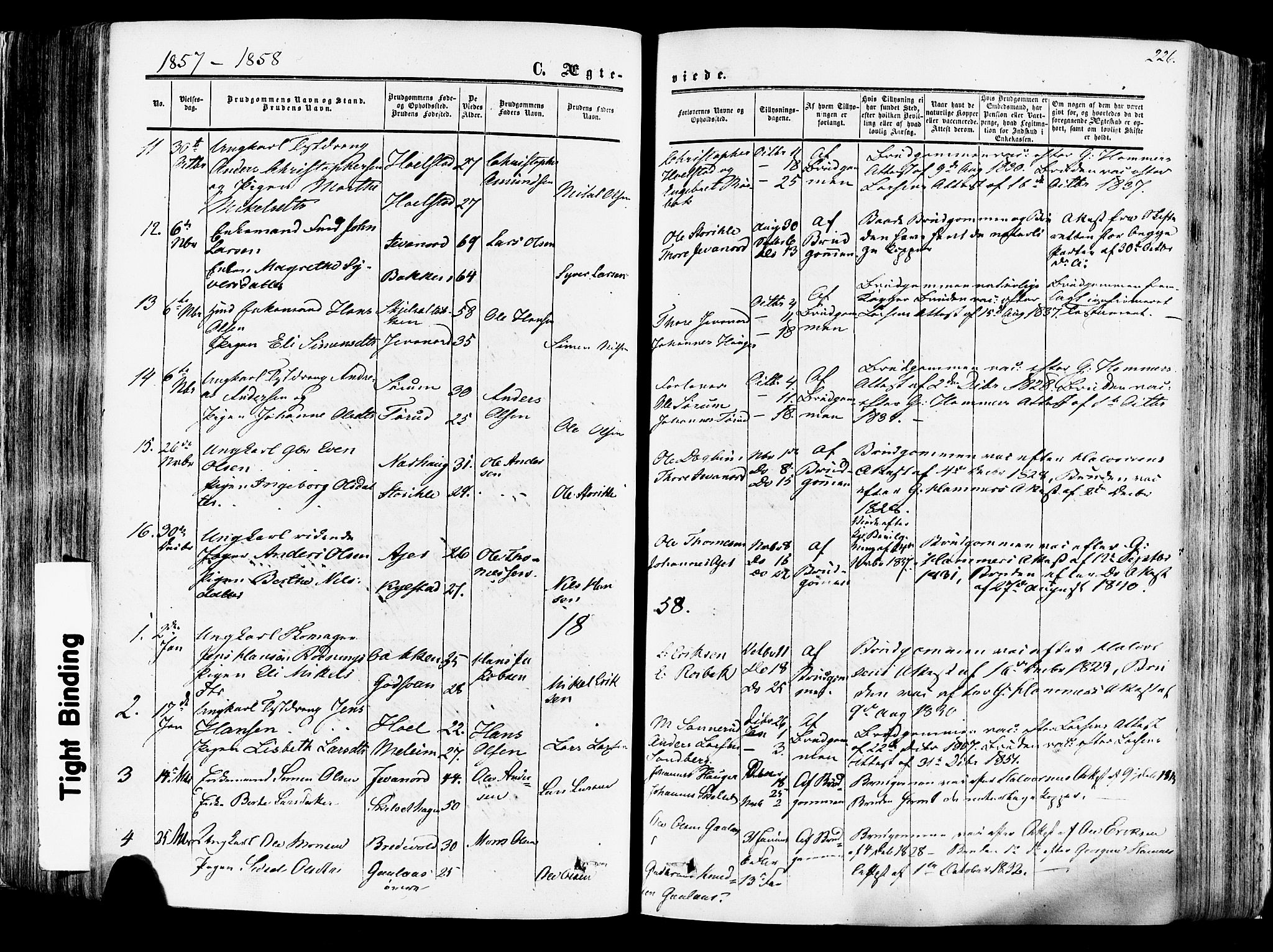 Vang prestekontor, Hedmark, AV/SAH-PREST-008/H/Ha/Haa/L0013: Parish register (official) no. 13, 1855-1879, p. 226