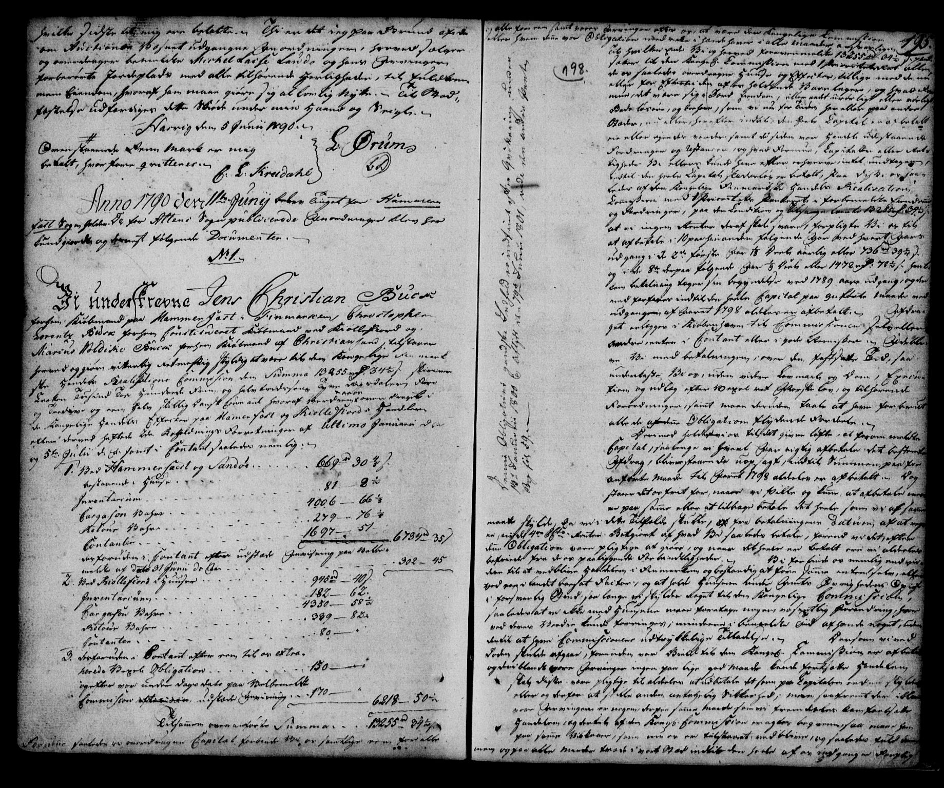 Finnmark sorenskriveri, SATØ/S-0053/G/Gb/L0001pb: Mortgage book no. 1, 1776-1794, p. 198