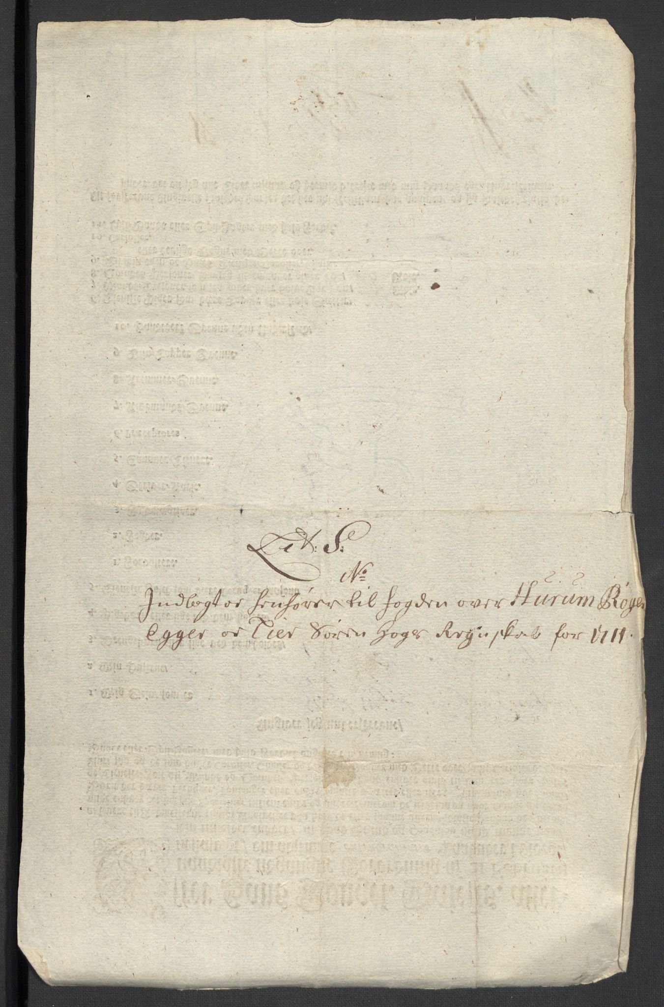 Rentekammeret inntil 1814, Reviderte regnskaper, Fogderegnskap, AV/RA-EA-4092/R31/L1706: Fogderegnskap Hurum, Røyken, Eiker, Lier og Buskerud, 1711, p. 128