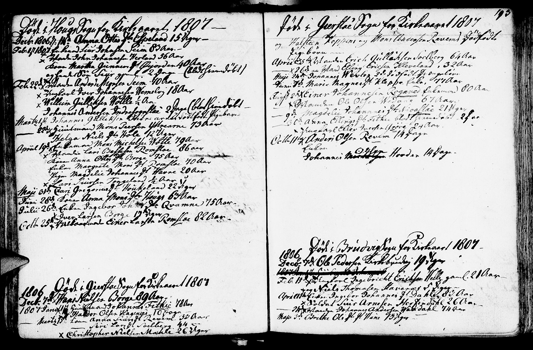 Haus sokneprestembete, SAB/A-75601/H/Haa: Parish register (official) no. A 11, 1796-1816, p. 193