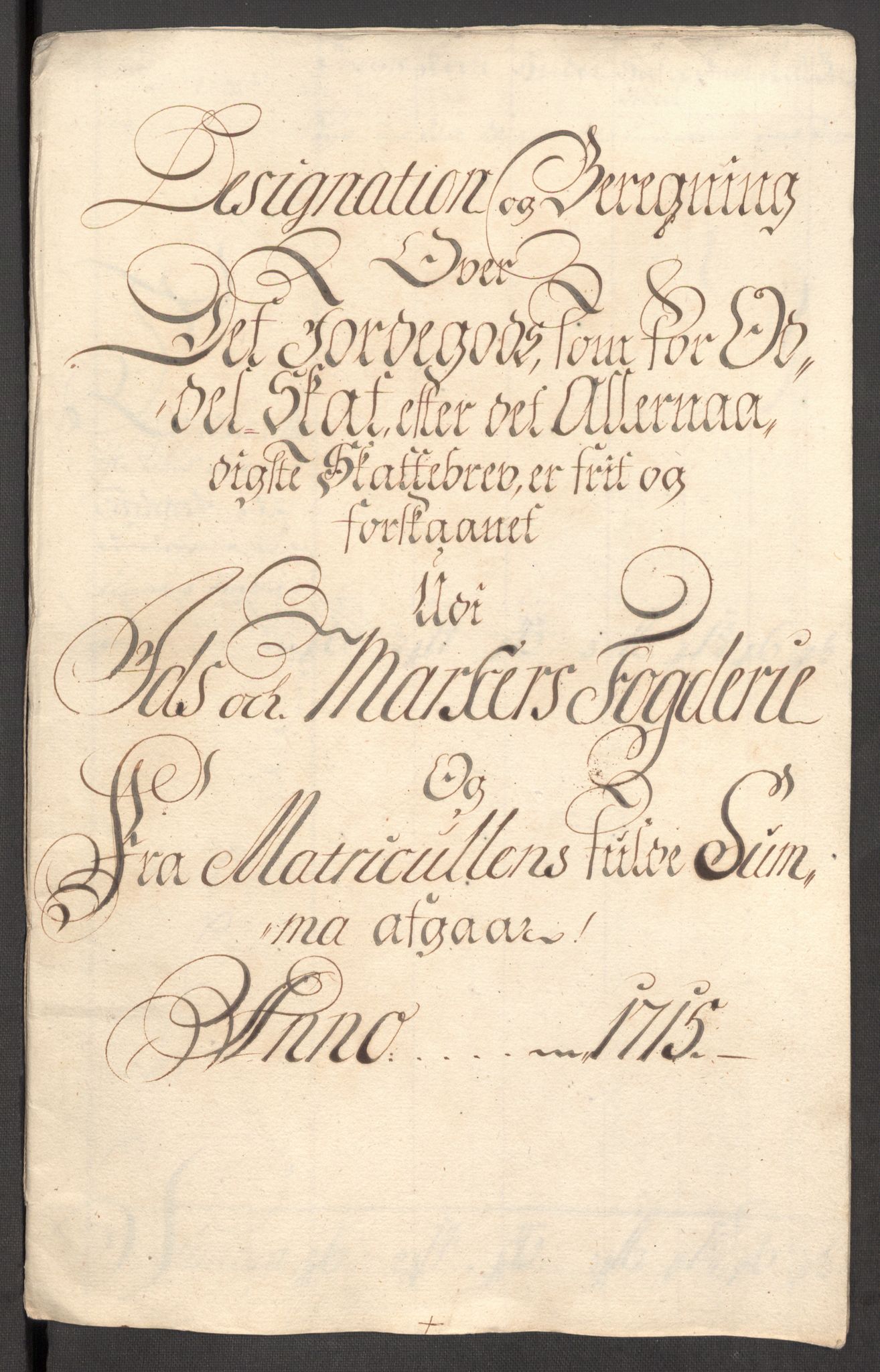 Rentekammeret inntil 1814, Reviderte regnskaper, Fogderegnskap, RA/EA-4092/R01/L0023: Fogderegnskap Idd og Marker, 1715-1716, p. 195