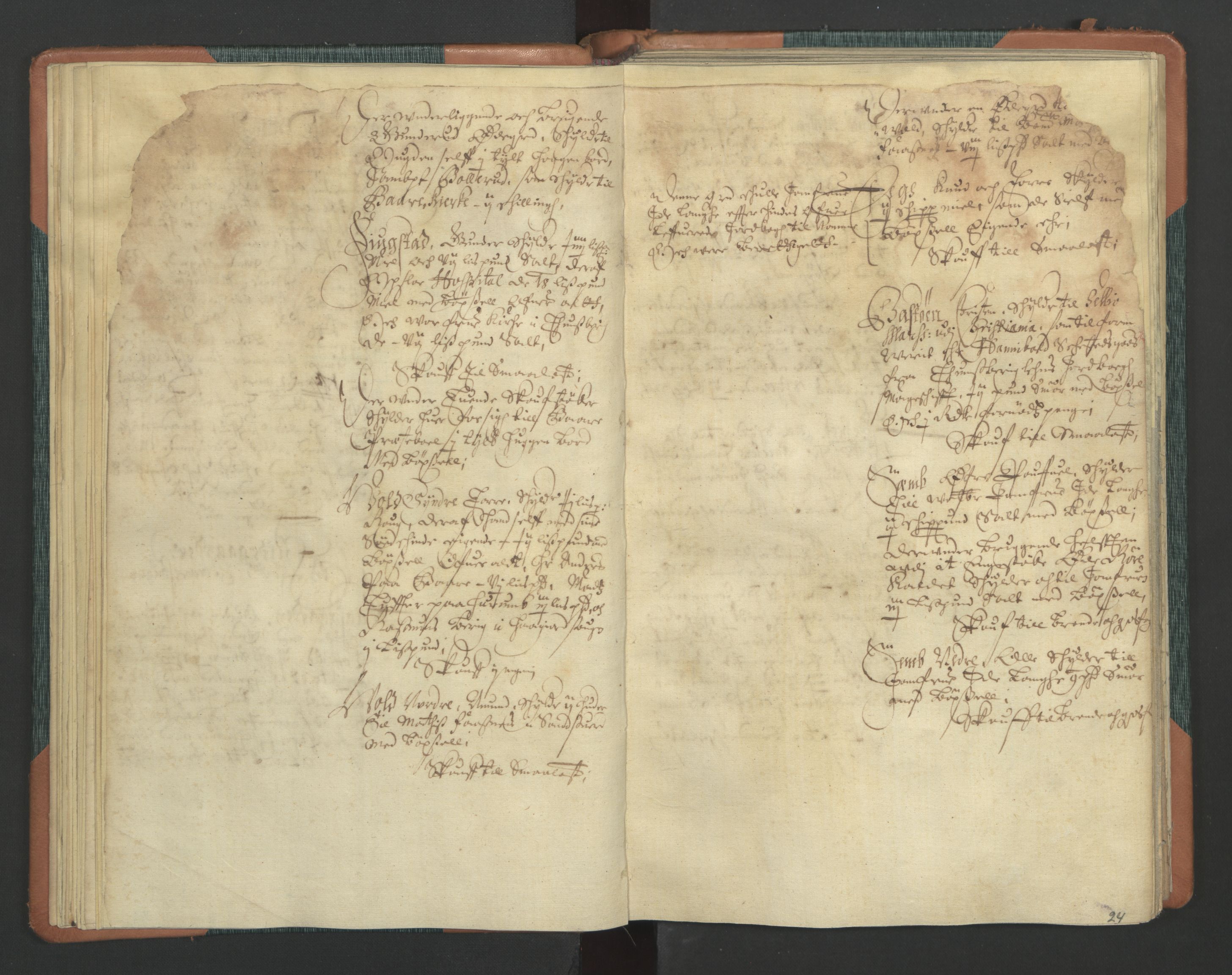 Rentekammeret inntil 1814, Realistisk ordnet avdeling, AV/RA-EA-4070/L/L0011: Tønsberg lagdømme. Alminnelig jordebok for Tønsberg len - Slagen og Arendal skipreider., 1661, p. 23b-24a