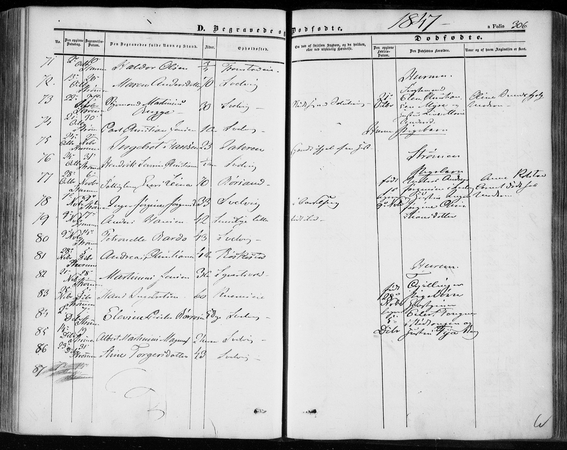 Hurum kirkebøker, AV/SAKO-A-229/F/Fa/L0011: Parish register (official) no. 11, 1847-1860, p. 306