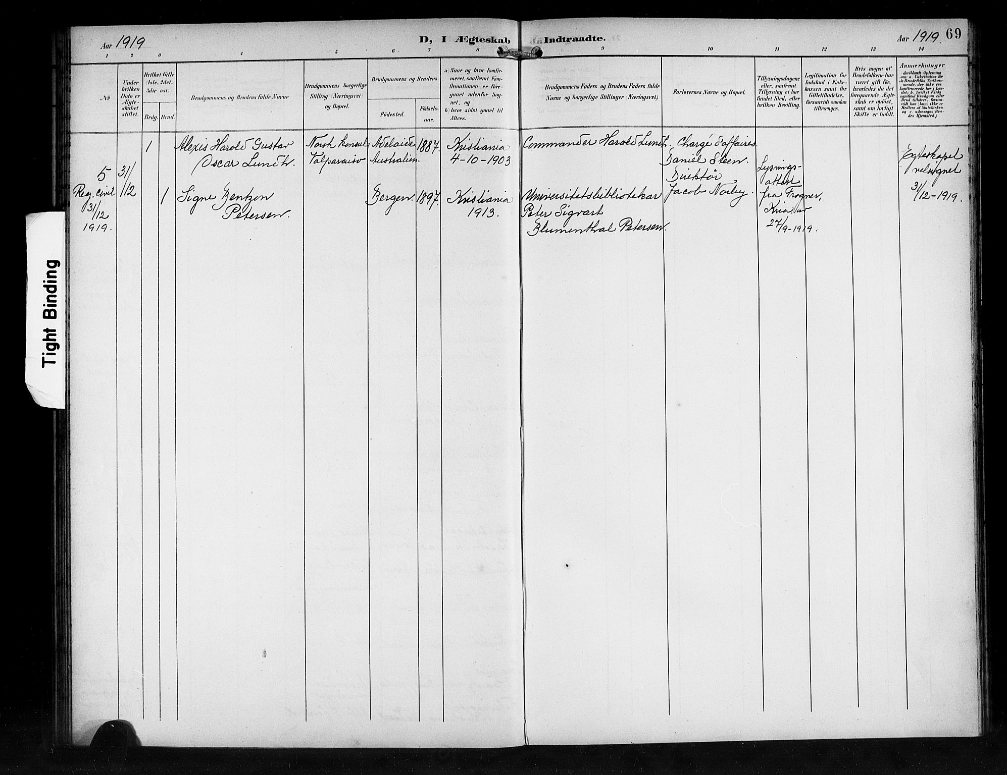 Den norske sjømannsmisjon i utlandet/Syd-Amerika (Buenos Aires m.fl.), SAB/SAB/PA-0118/H/Ha/L0002: Parish register (official) no. A 2, 1899-1919, p. 69