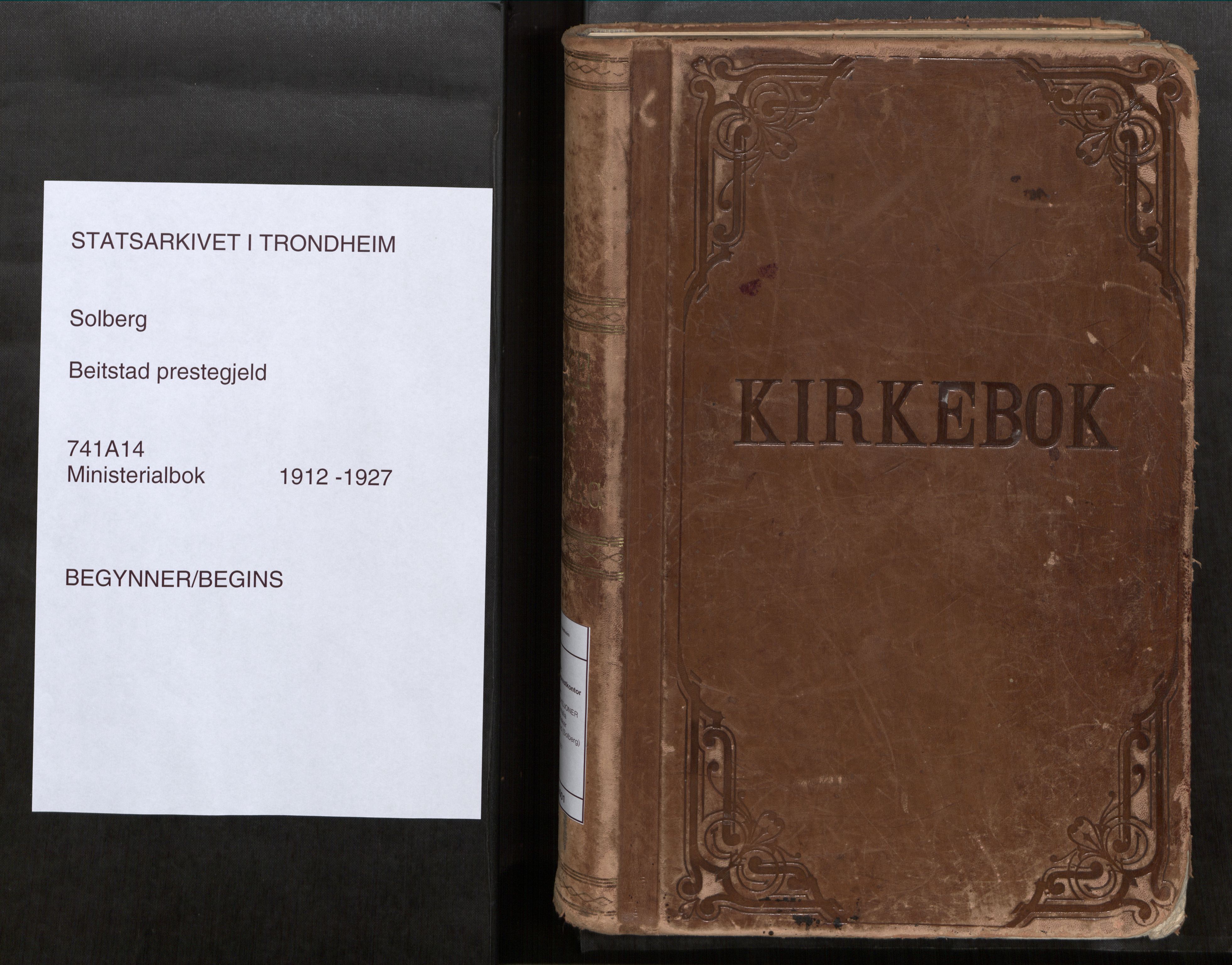 Beitstad sokneprestkontor, AV/SAT-A-1162/I/I1/I1a/L0001: Parish register (official) no. 1, 1912-1927
