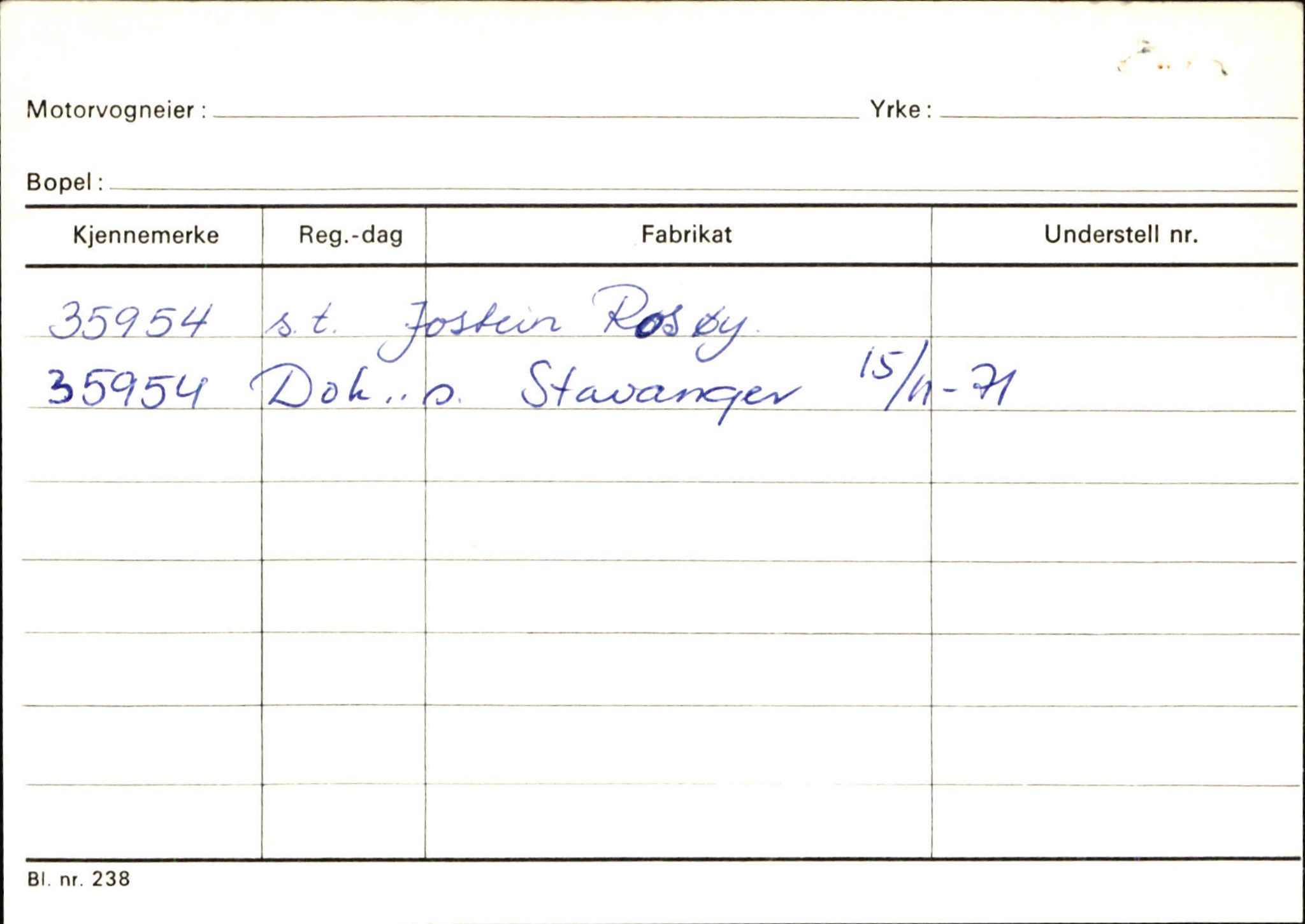 Statens vegvesen, Sogn og Fjordane vegkontor, SAB/A-5301/4/F/L0144: Registerkort Vågsøy A-R, 1945-1975, p. 1040