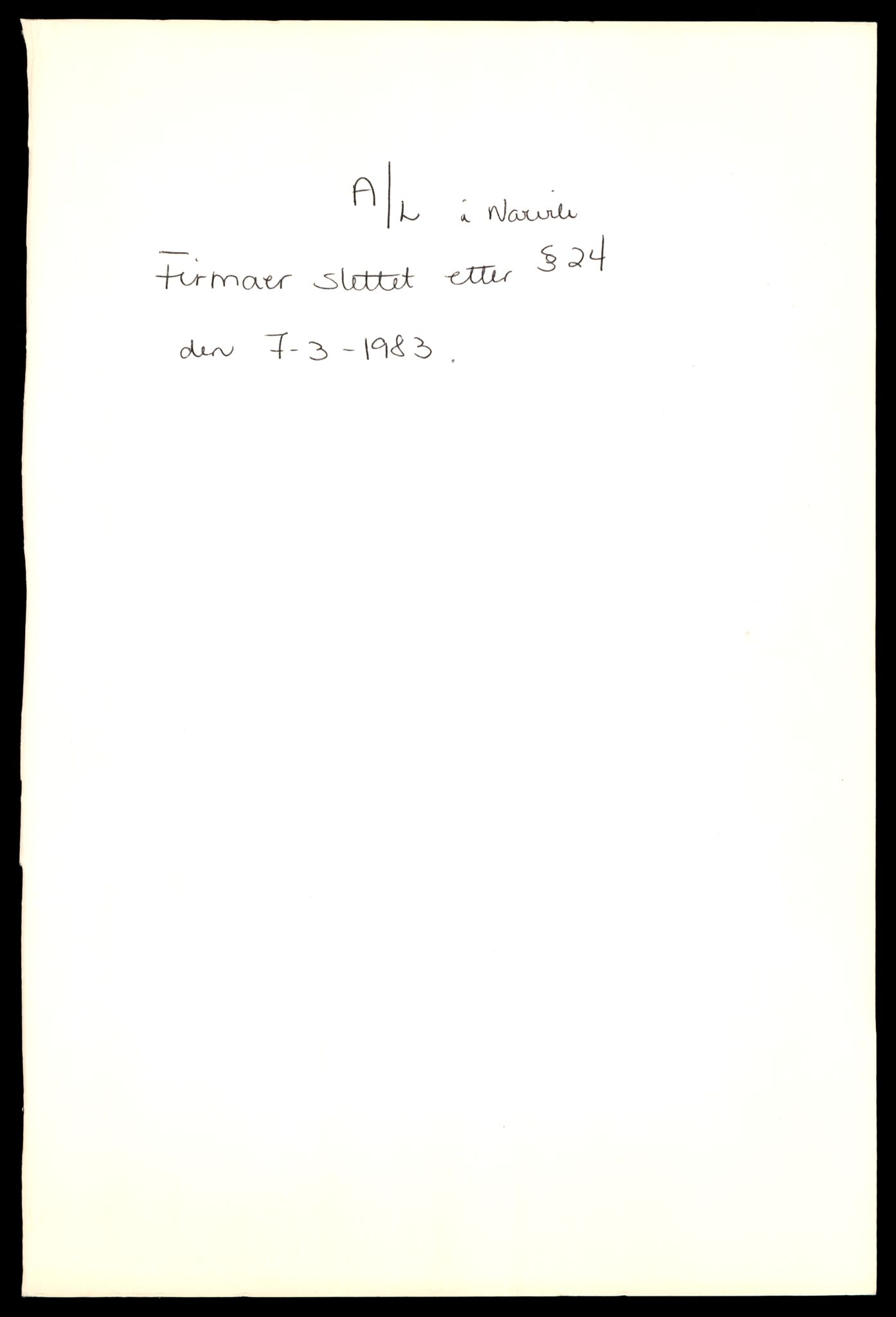 Narvik sorenskriveri, AV/SAT-A-0002/2/J/Jd/Jdb/L0018: Andelslag, 1920-1990, p. 1