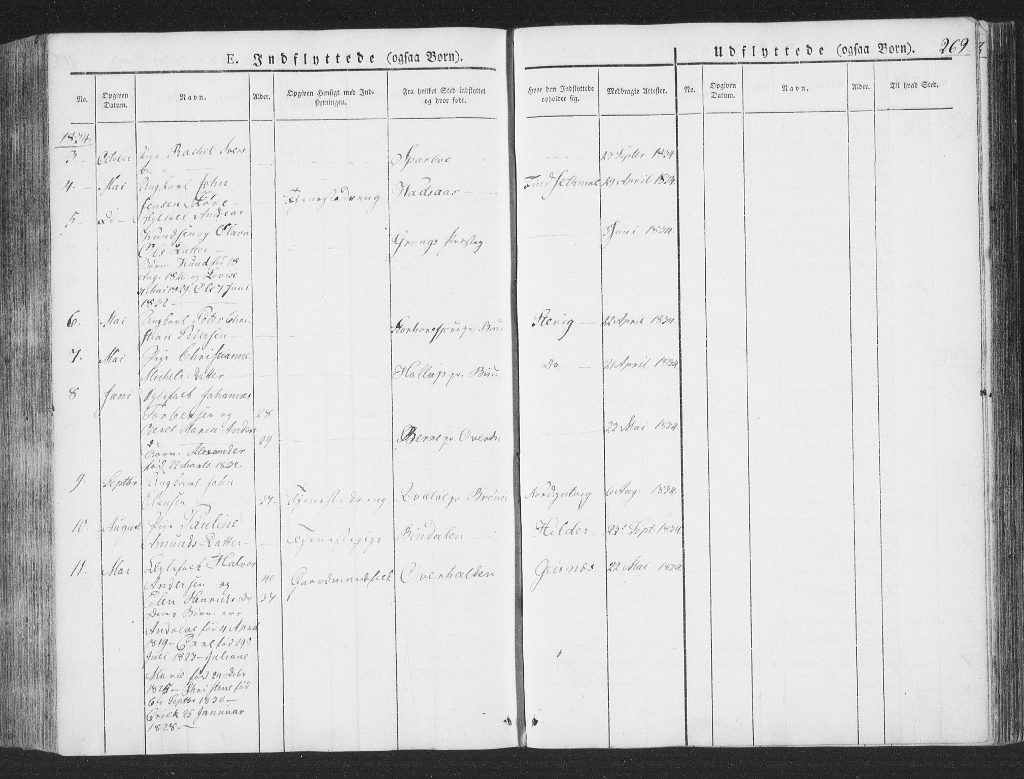 Ministerialprotokoller, klokkerbøker og fødselsregistre - Nord-Trøndelag, AV/SAT-A-1458/780/L0639: Parish register (official) no. 780A04, 1830-1844, p. 269