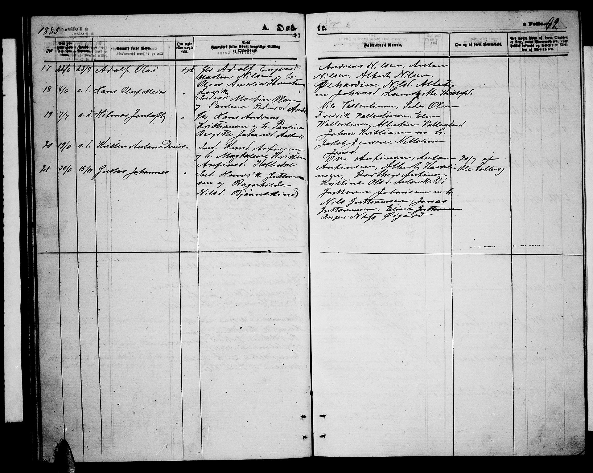 Ministerialprotokoller, klokkerbøker og fødselsregistre - Nordland, SAT/A-1459/898/L1426: Parish register (copy) no. 898C01, 1869-1886, p. 62