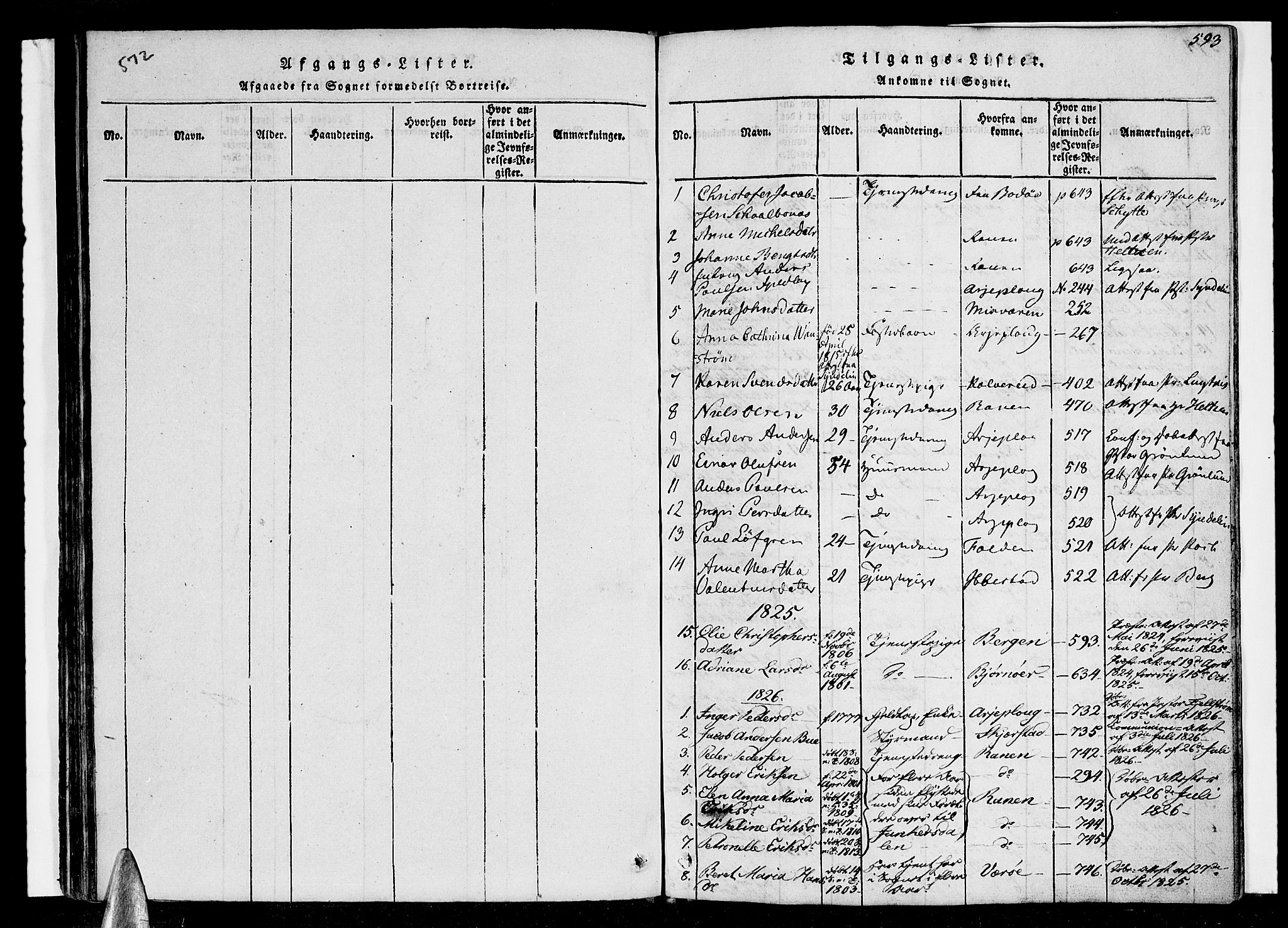 Ministerialprotokoller, klokkerbøker og fødselsregistre - Nordland, SAT/A-1459/847/L0665: Parish register (official) no. 847A05, 1818-1841, p. 572-593