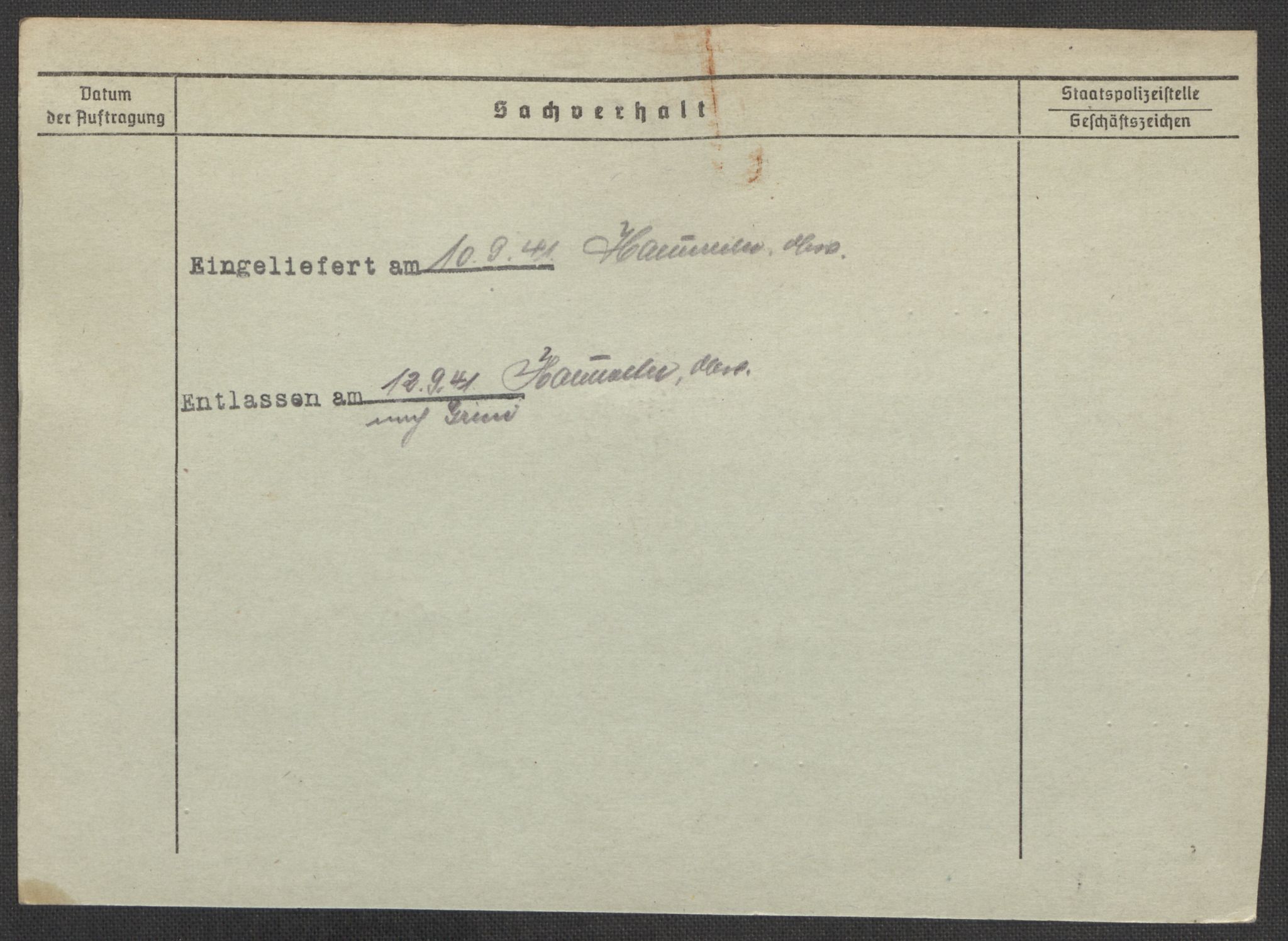 Befehlshaber der Sicherheitspolizei und des SD, AV/RA-RAFA-5969/E/Ea/Eaa/L0010: Register over norske fanger i Møllergata 19: Sø-Å, 1940-1945, p. 1251