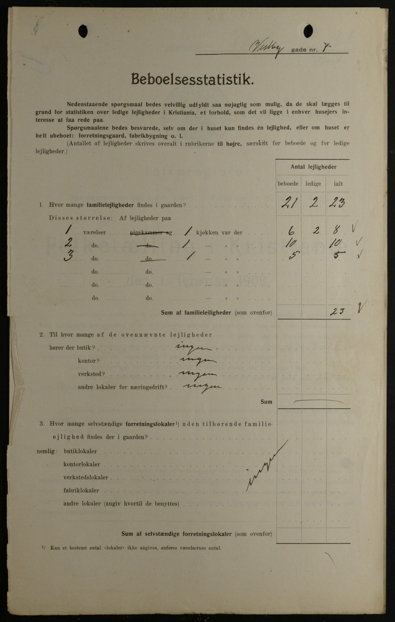 OBA, Municipal Census 1908 for Kristiania, 1908, p. 109862