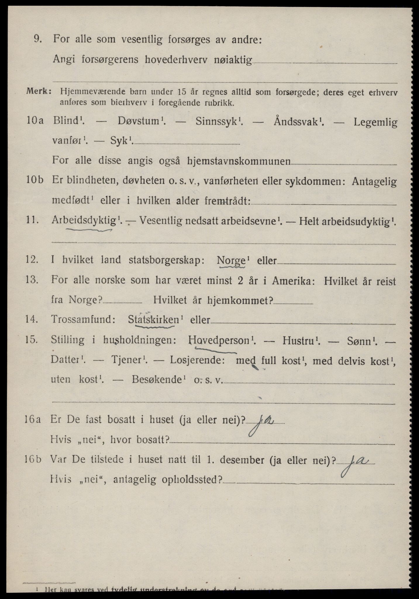 SAT, 1920 census for Giske, 1920, p. 1887