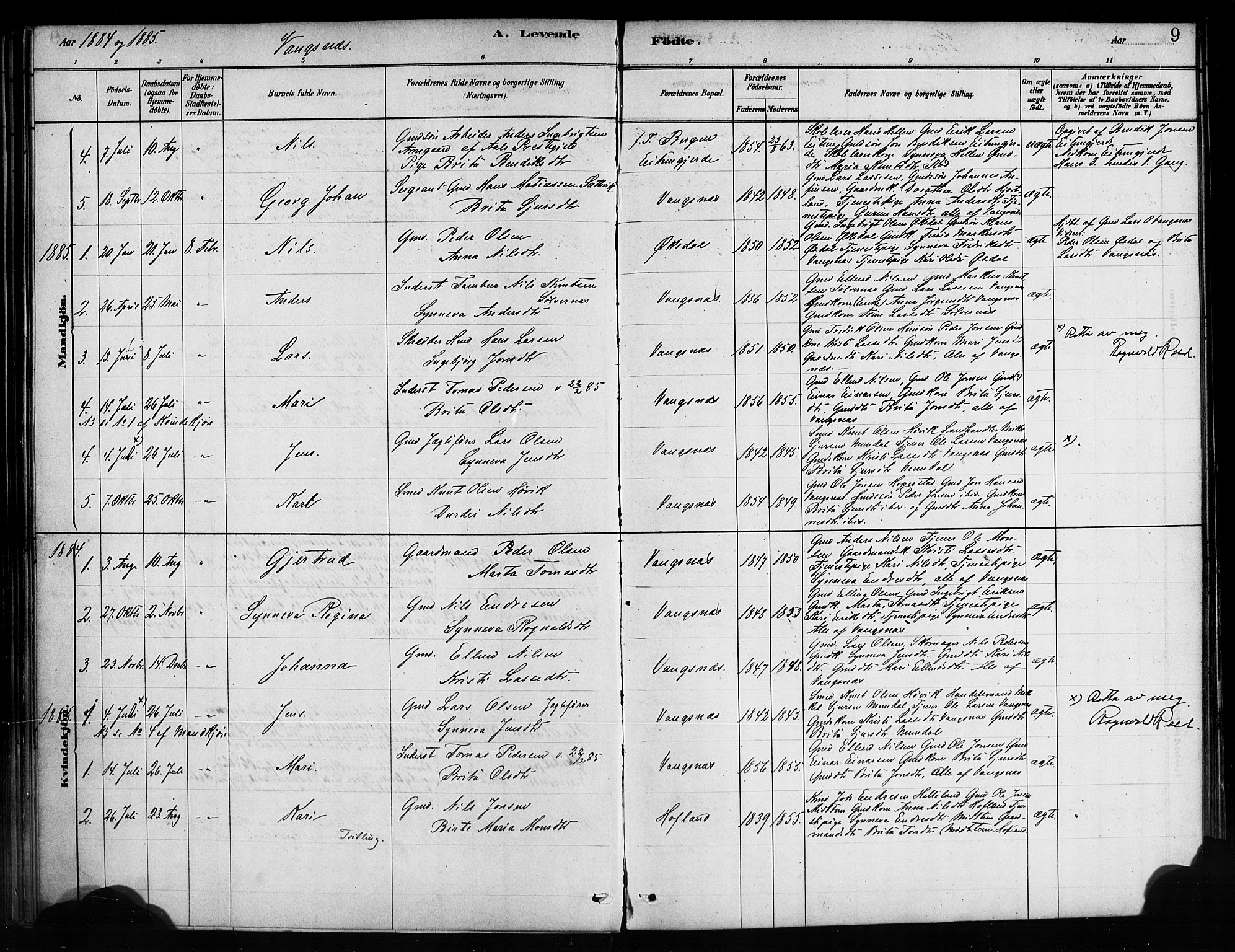 Balestrand sokneprestembete, SAB/A-79601/H/Haa/Haaa/L0004: Parish register (official) no. A 4 /3, 1879-1888, p. 9