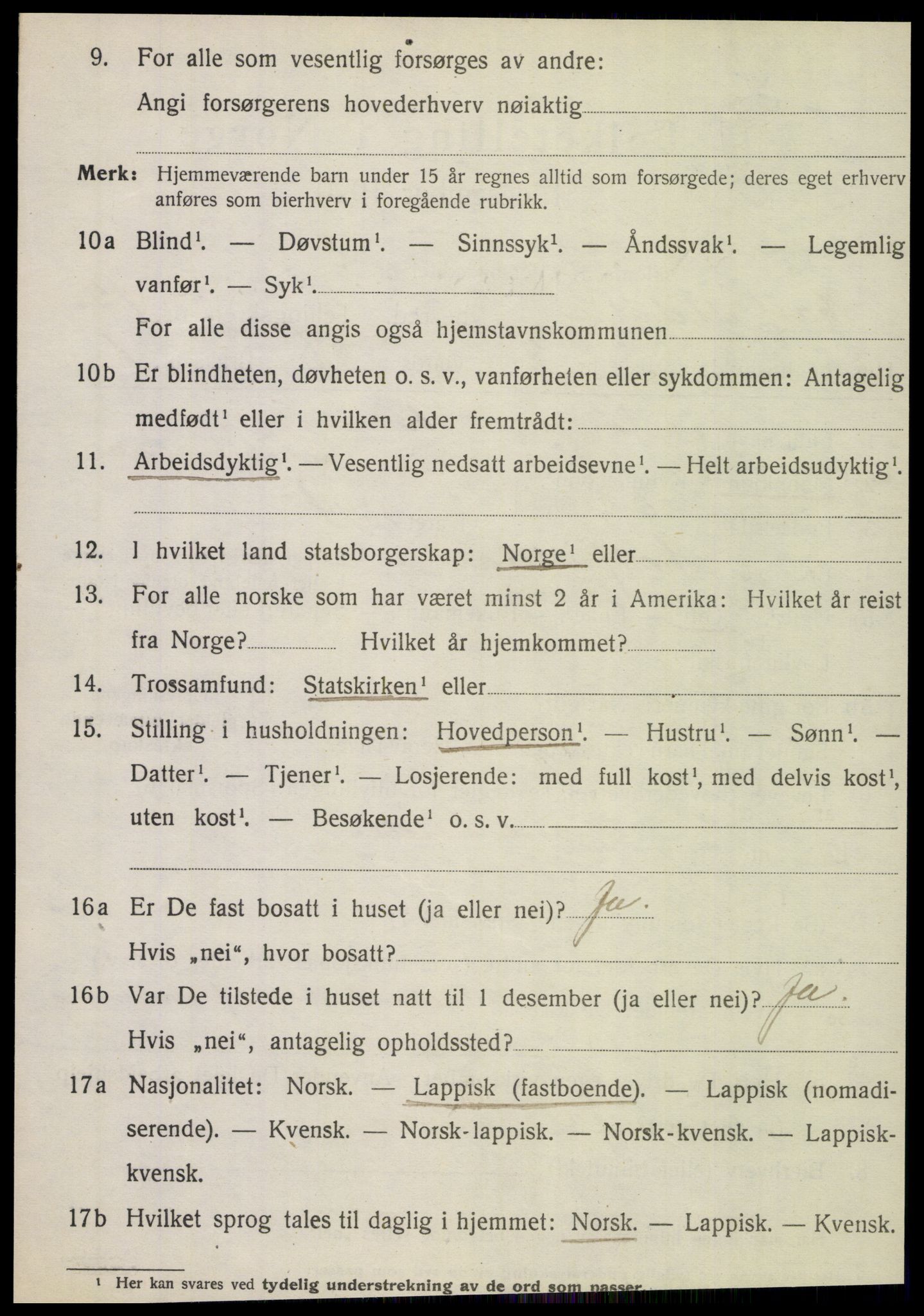 SAT, 1920 census for Hattfjelldal, 1920, p. 2725