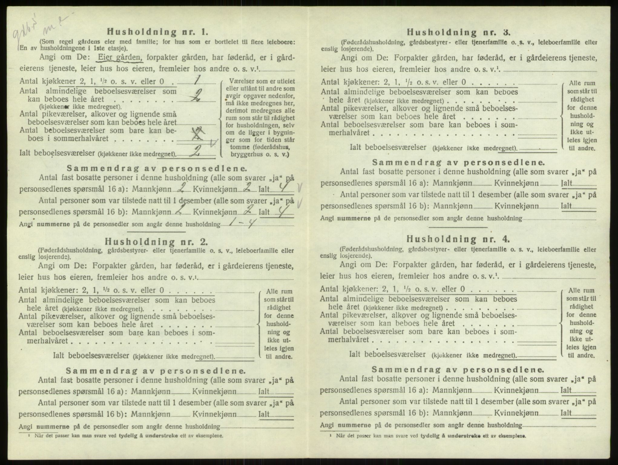 SAO, 1920 census for Varteig, 1920, p. 30