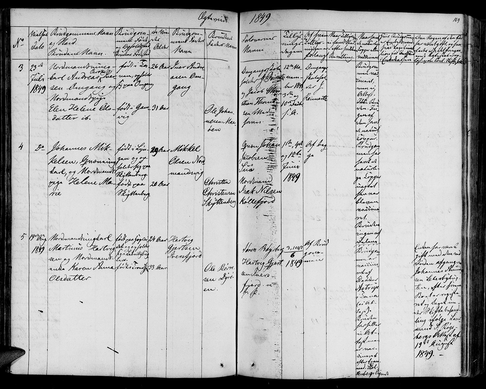 Lebesby sokneprestkontor, AV/SATØ-S-1353/H/Ha/L0003kirke: Parish register (official) no. 3, 1833-1852, p. 169