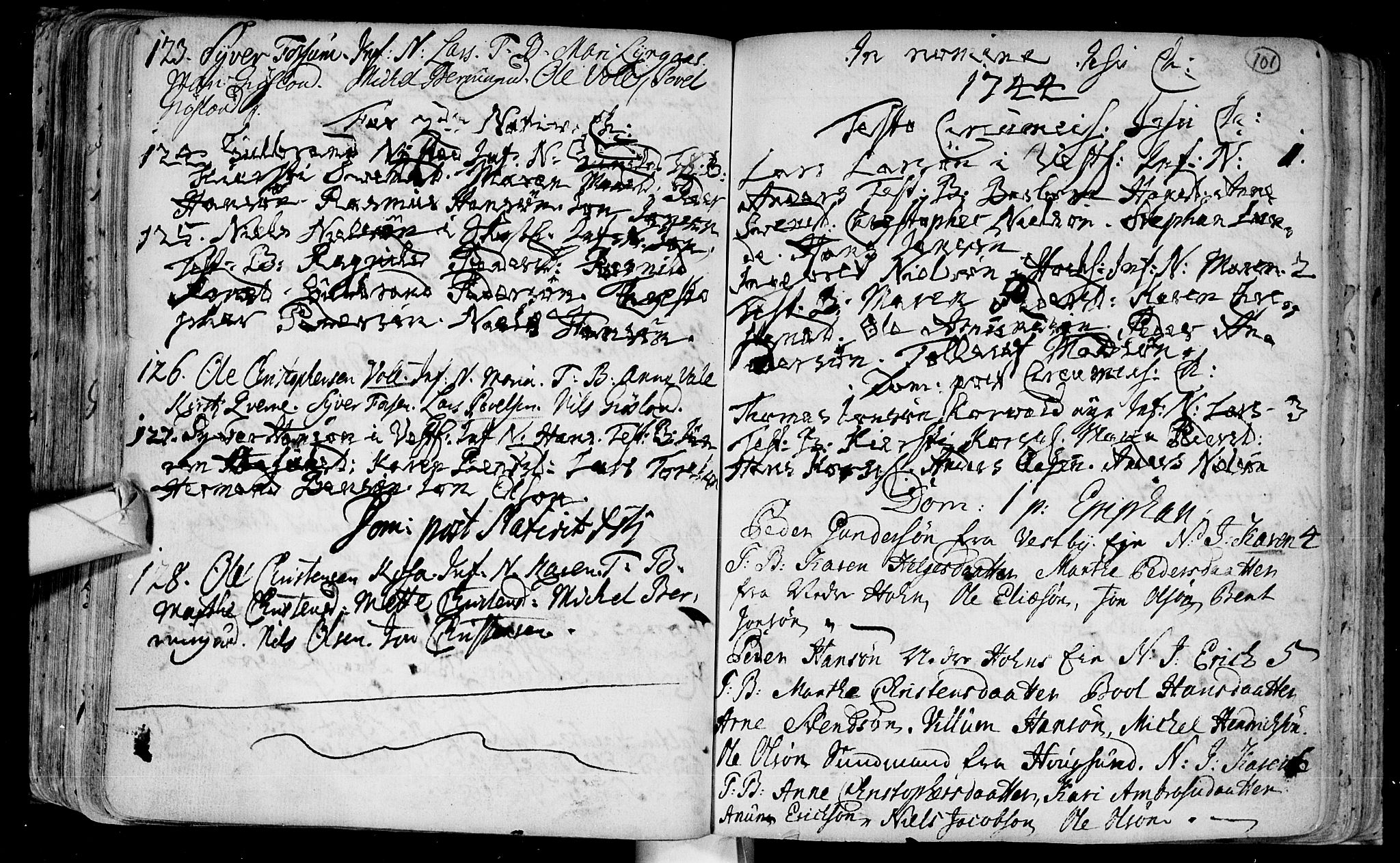 Eiker kirkebøker, AV/SAKO-A-4/F/Fa/L0003: Parish register (official) no. I 3, 1724-1753, p. 101
