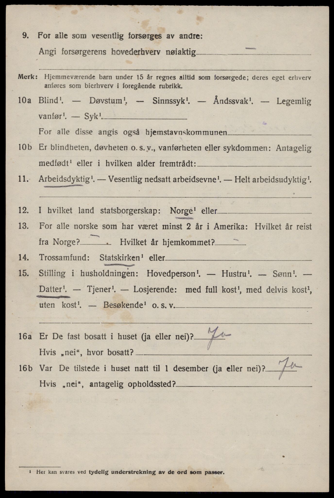 SAST, 1920 census for Vikedal, 1920, p. 5298