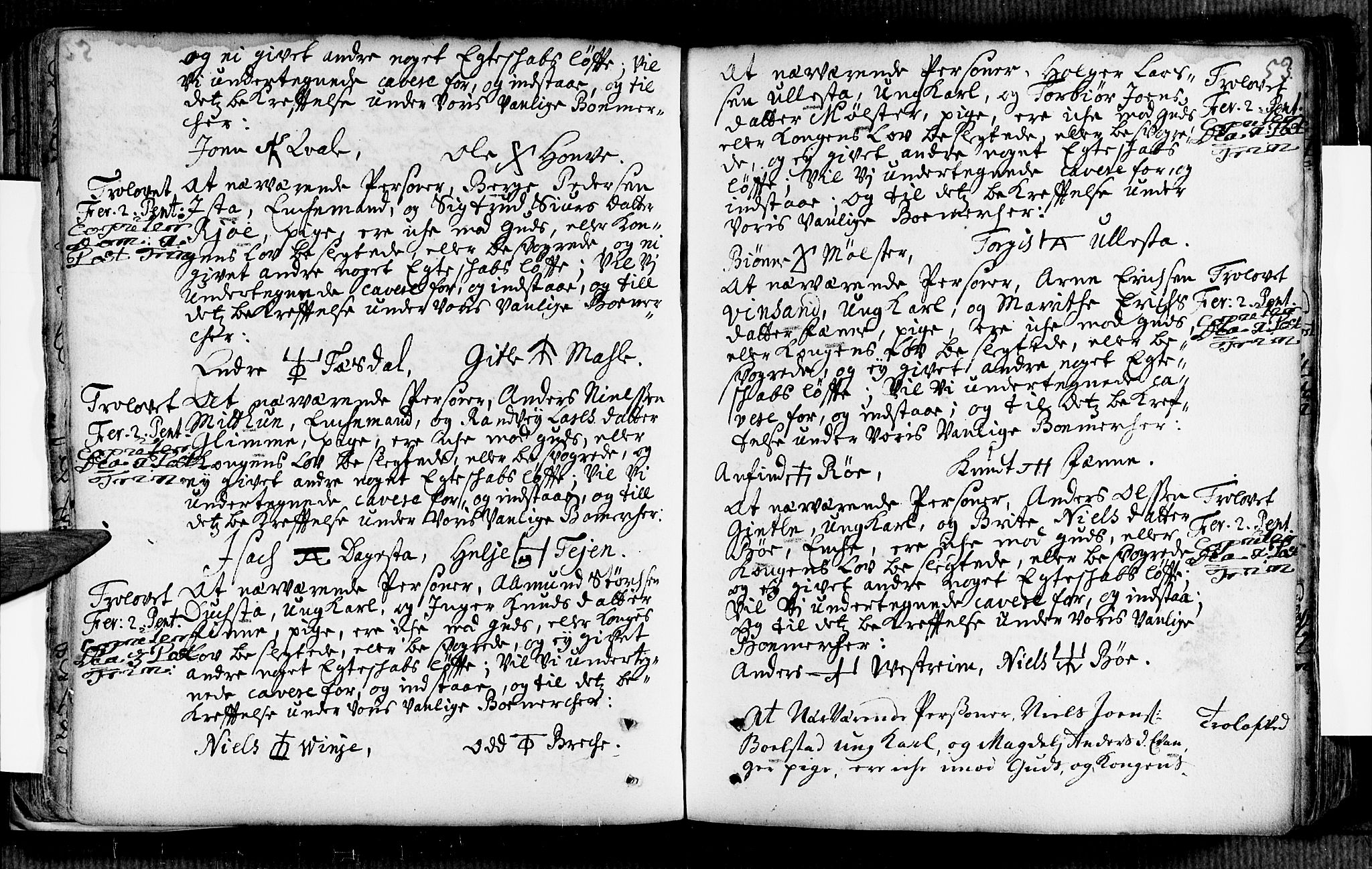 Voss sokneprestembete, SAB/A-79001/H/Haa: Parish register (official) no. A 2, 1709-1730, p. 53