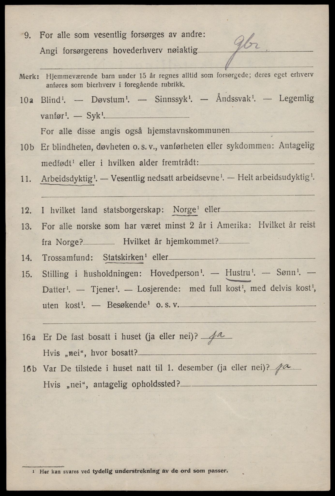 SAST, 1920 census for Skudenes, 1920, p. 4471