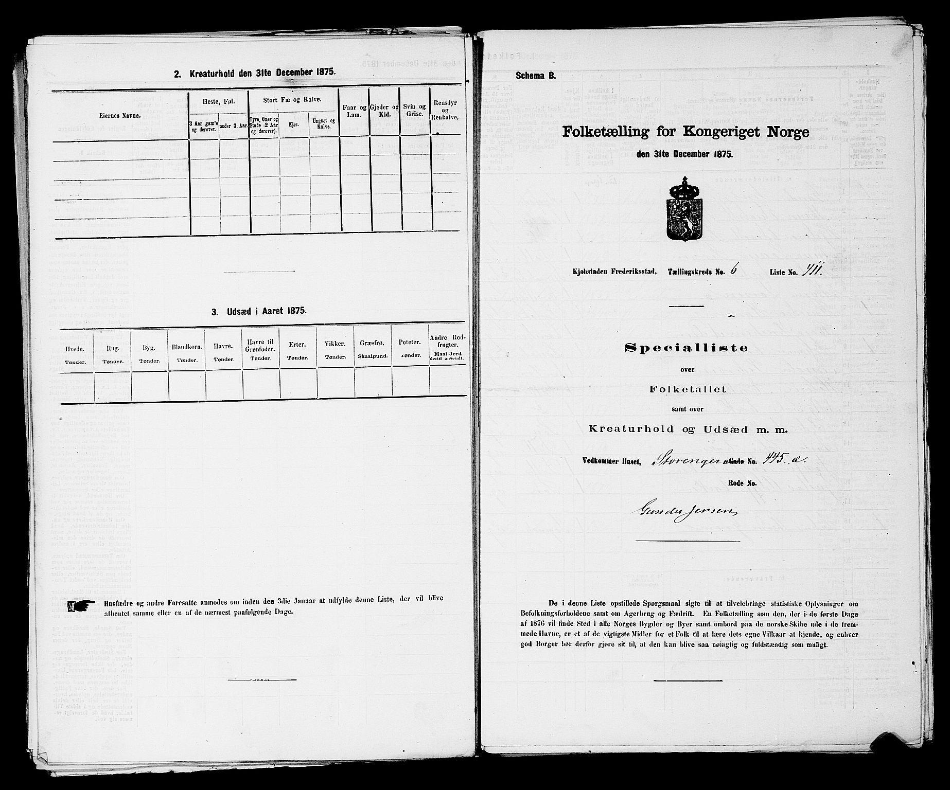 RA, 1875 census for 0103B Fredrikstad/Fredrikstad, 1875, p. 964