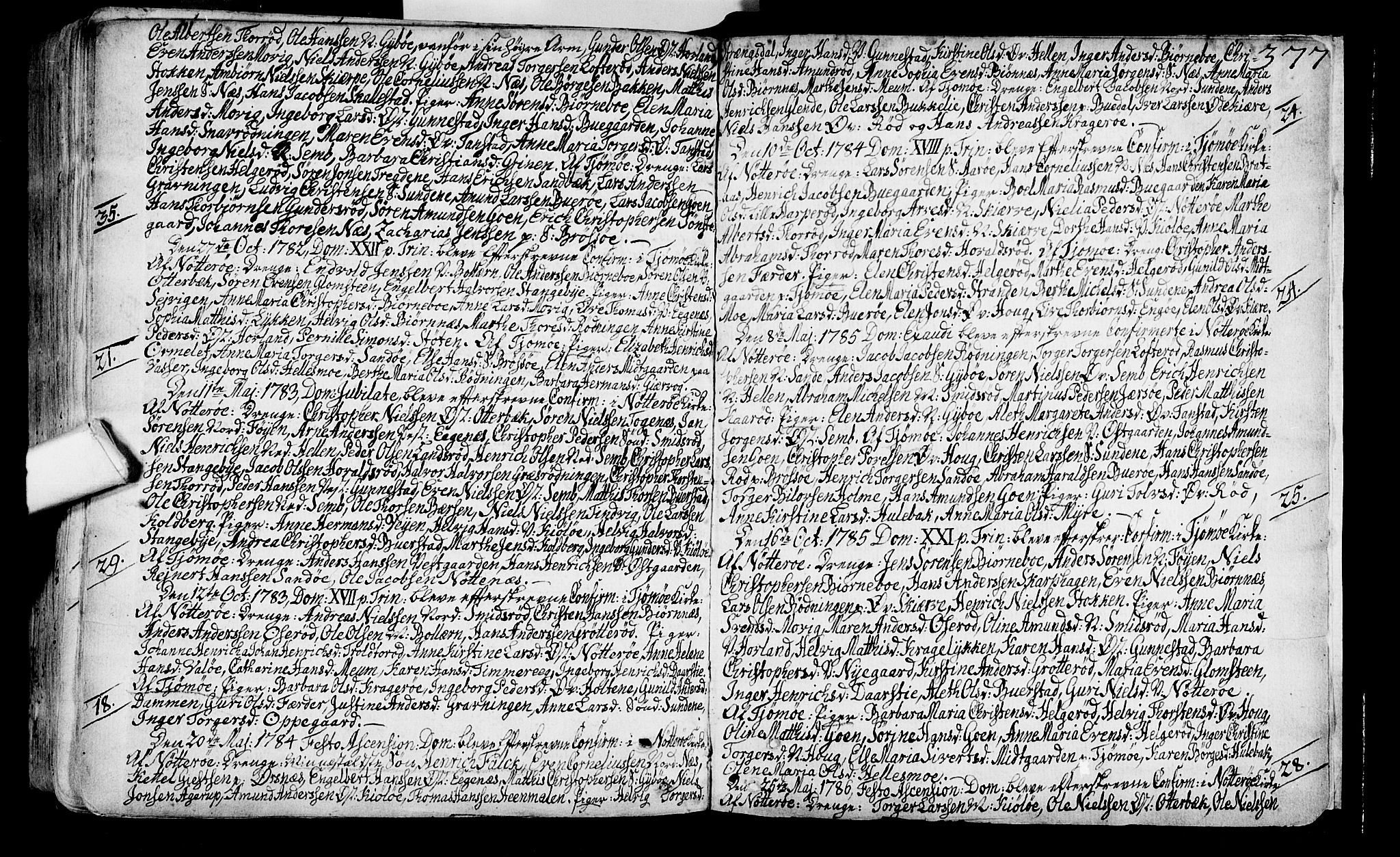 Nøtterøy kirkebøker, SAKO/A-354/F/Fa/L0002: Parish register (official) no. I 2, 1738-1790, p. 377