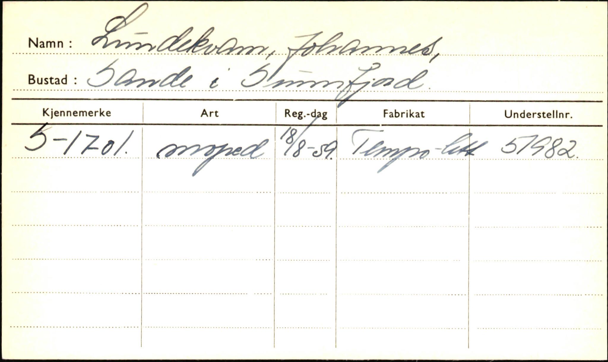 Statens vegvesen, Sogn og Fjordane vegkontor, SAB/A-5301/4/F/L0001B: Eigarregister Fjordane til 1.6.1961, 1930-1961, p. 675