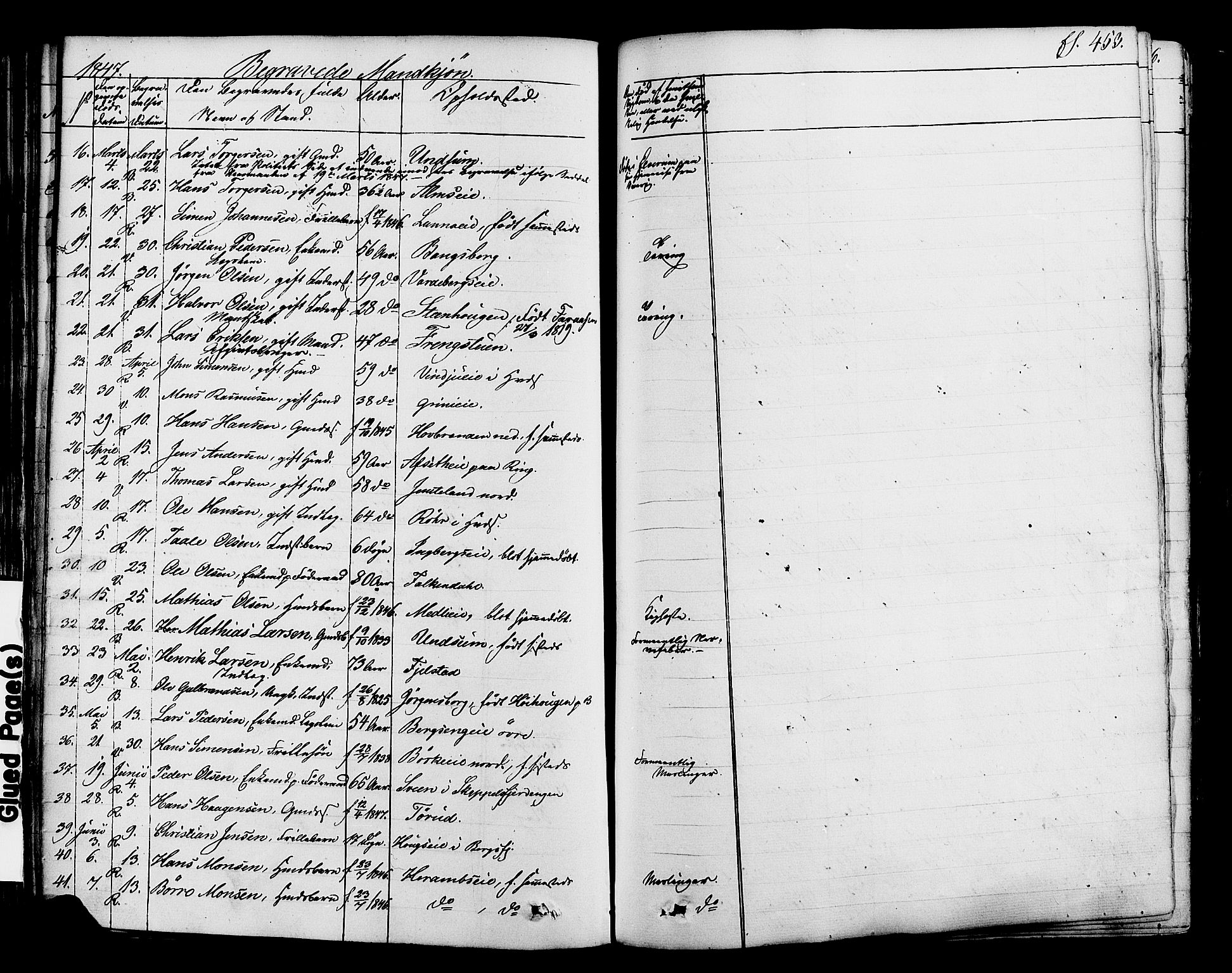 Ringsaker prestekontor, SAH/PREST-014/K/Ka/L0008: Parish register (official) no. 8, 1837-1850, p. 453