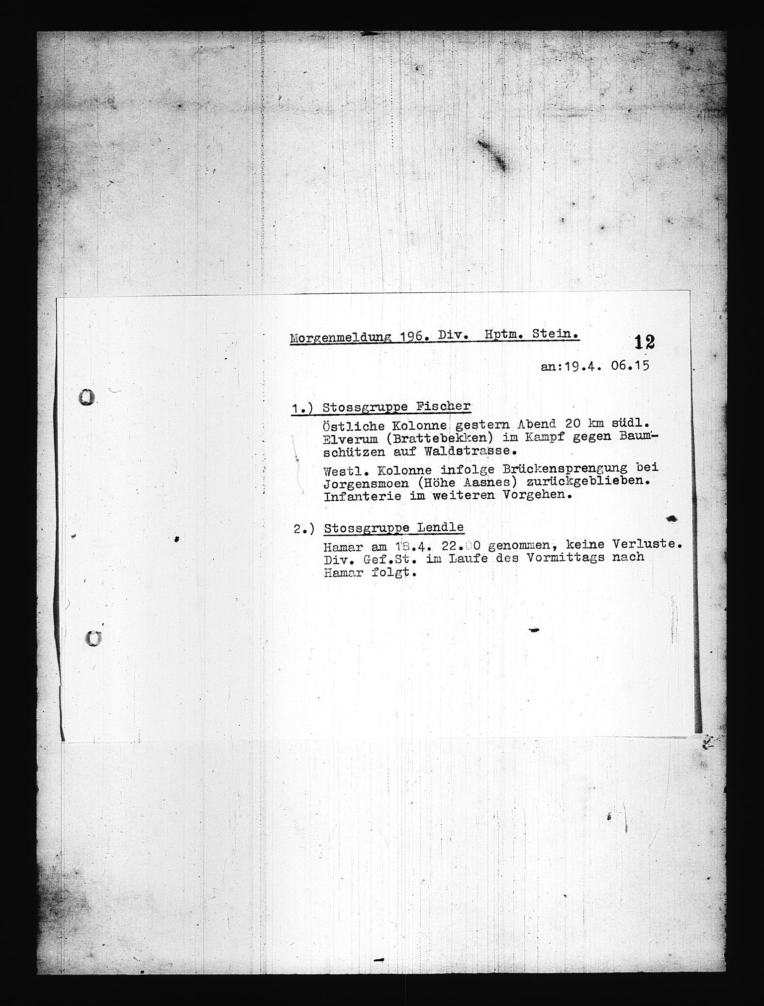 Documents Section, AV/RA-RAFA-2200/V/L0076: Amerikansk mikrofilm "Captured German Documents".
Box No. 715.  FKA jnr. 619/1954., 1940, p. 644